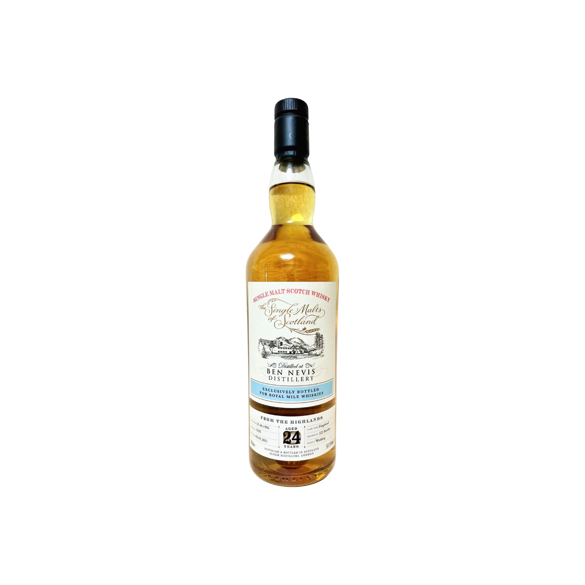 Ben Nevis The Single Malts of Scotland 1996 24 Years Single Malt Whisky