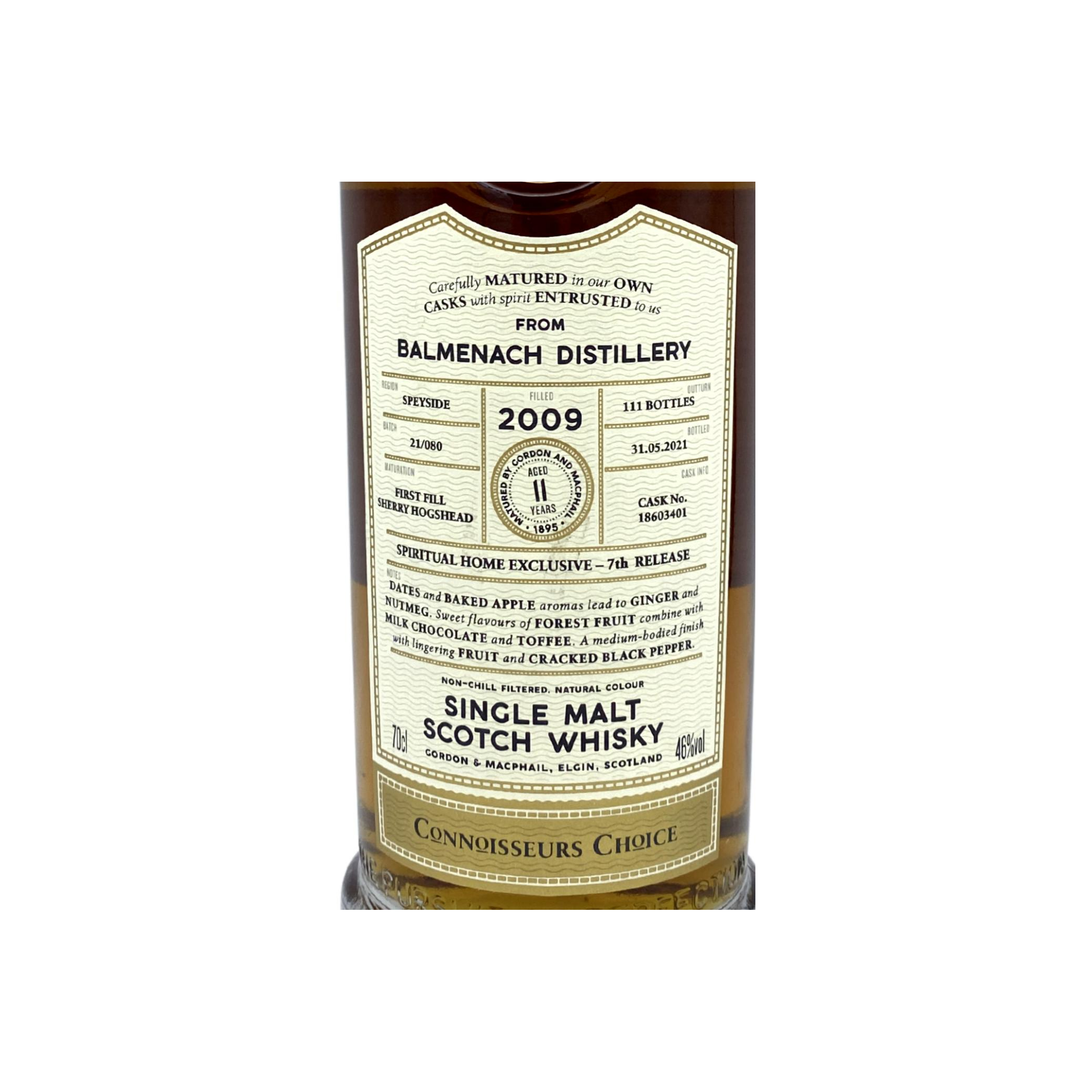 Balmenach Connoisseurs Choice 2009 11 Years Single Malt Whisky 2