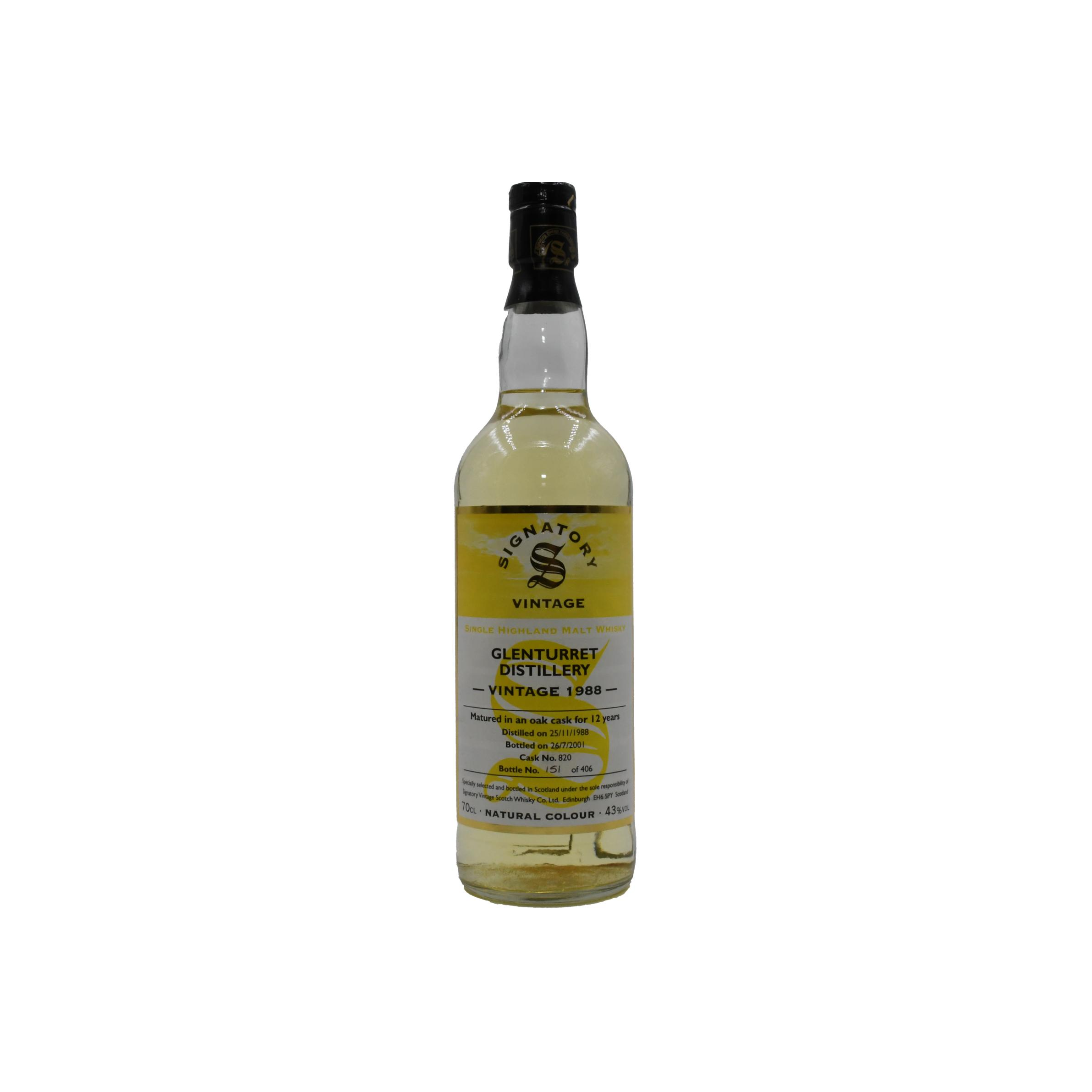 The Glenturret Vintage Collection 1988 12 Years Single Malt Whisky