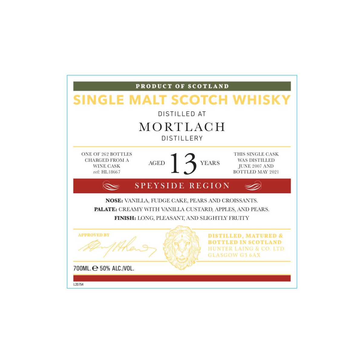 Mortlach 2007 13 Years Single Malt Whisky 3