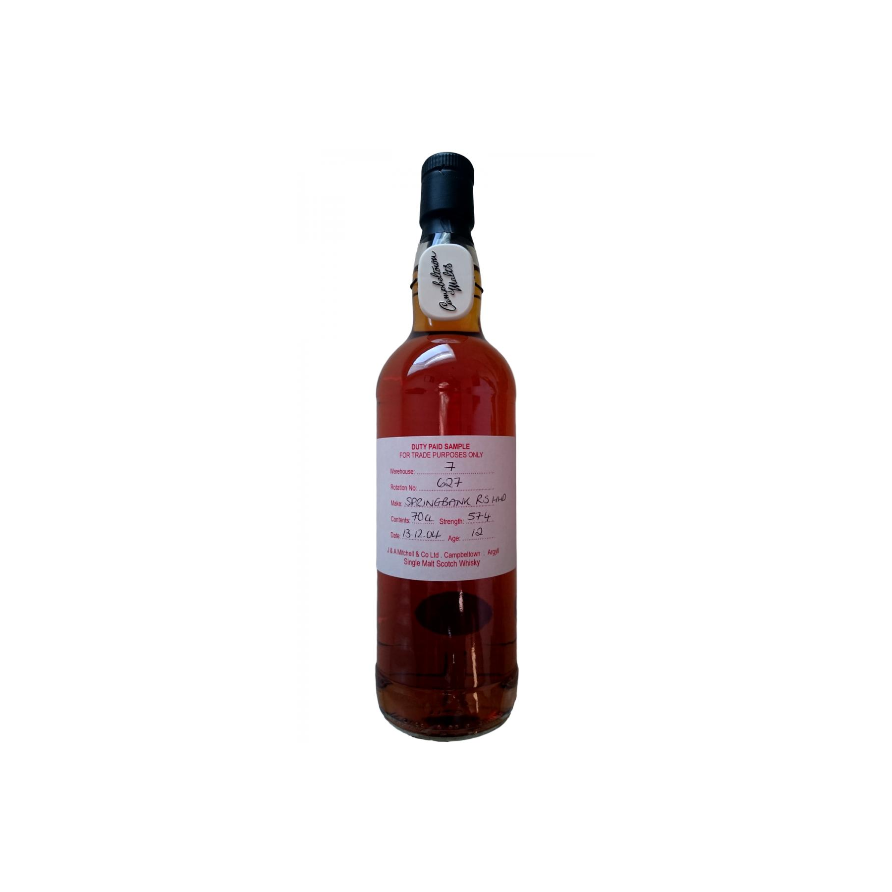 Springbank Duty Paid Sample - For Trade Purposes Only 2004 12 Years Single Malt Whisky