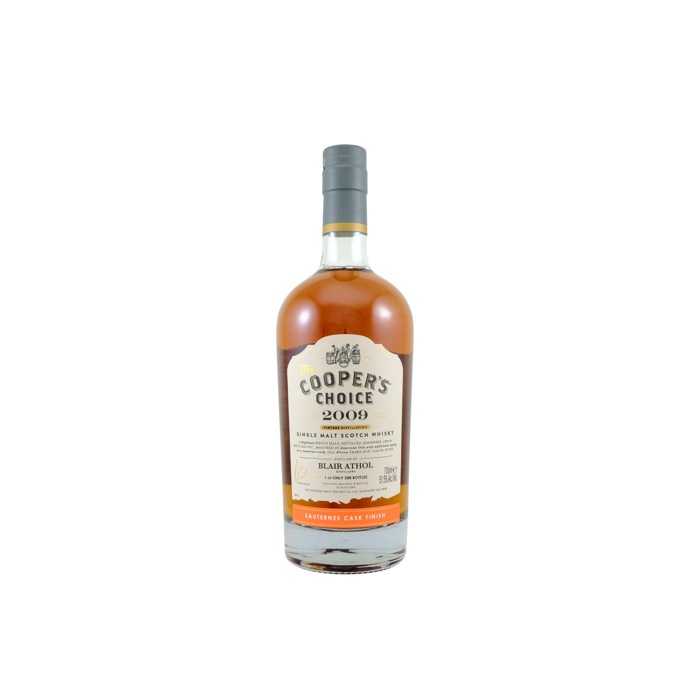 Blair Athol The Cooper's Choice 2009 11 Years Single Malt Whisky