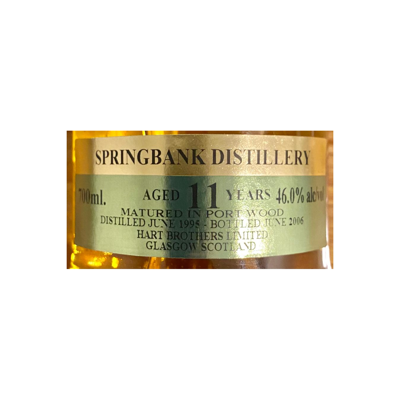 Springbank Finest Collection 1995 11 Years Single Malt Whisky 2