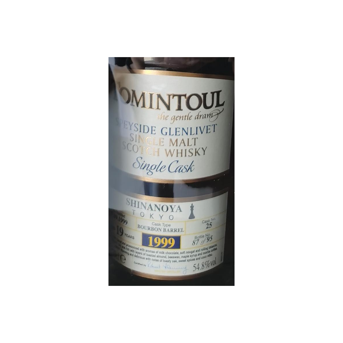 Tomintoul Single Cask 1999 19 Years Single Malt Whisky
