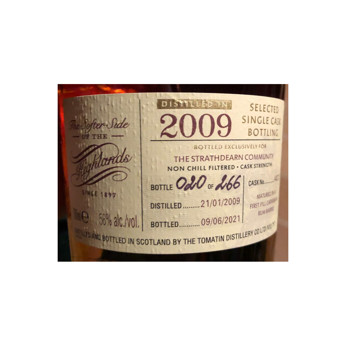 Tomatin 2009 Single Malt Whisky 2
