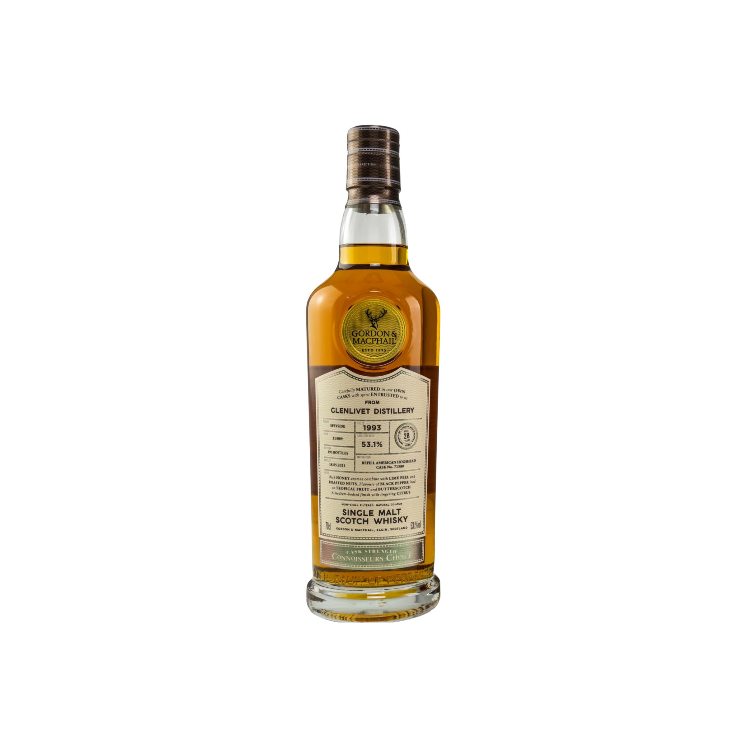The Glenlivet Connoisseurs Choice - Cask Strength 1993 28 Years Single Malt Whisky