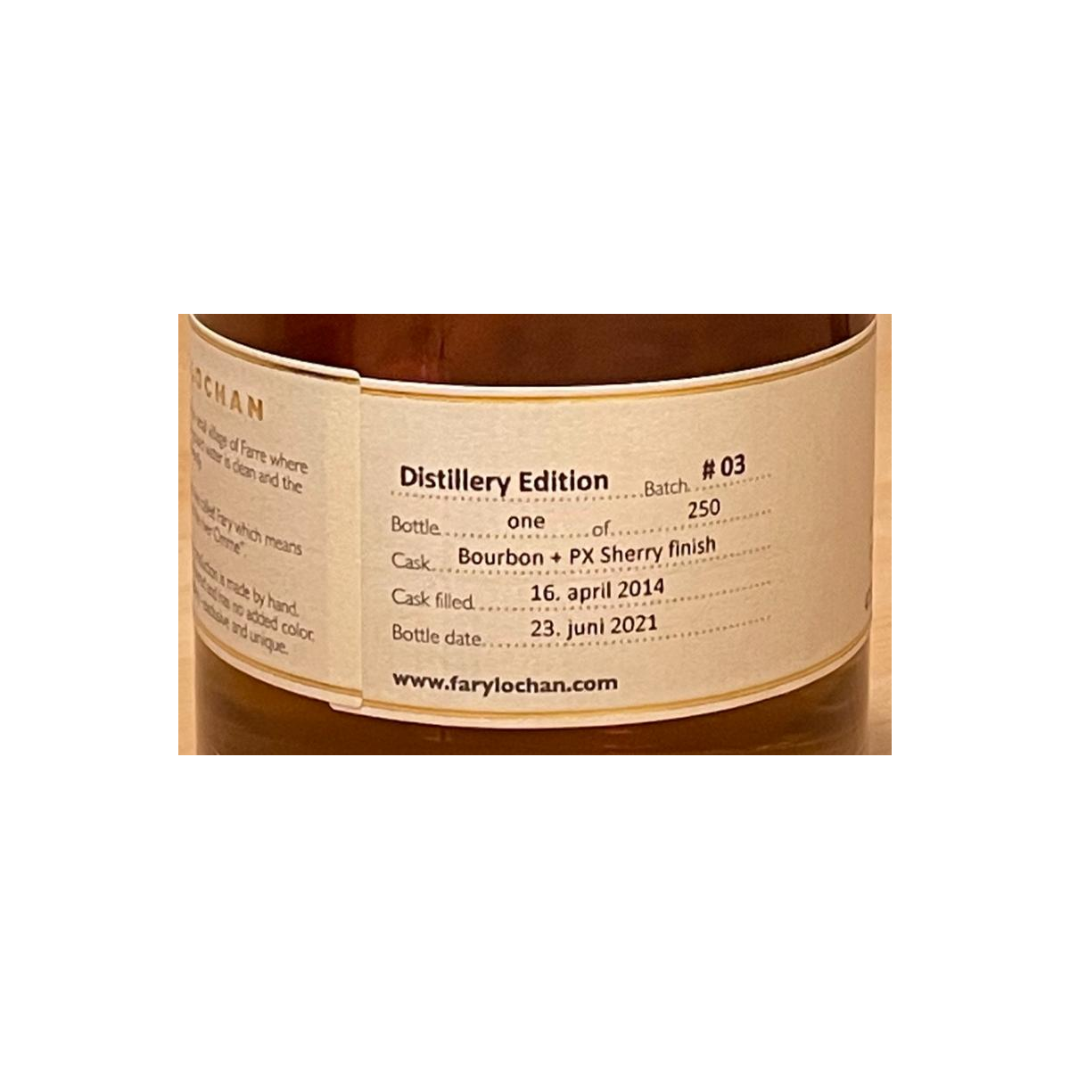 Fary Lochan 2014 Single Malt Whisky 3