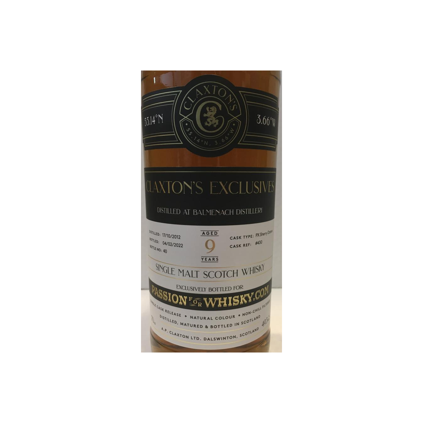 Balmenach 2012 9 Years Single Malt Whisky 2