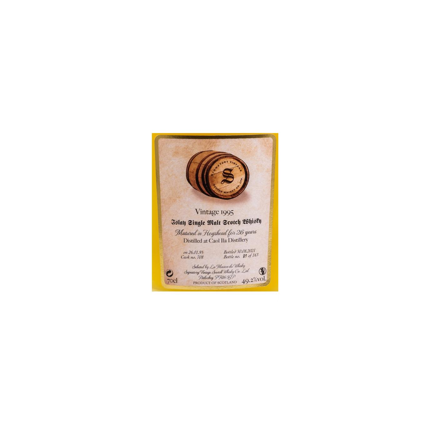 Caol Ila 1995 26 Years Single Malt Whisky 3