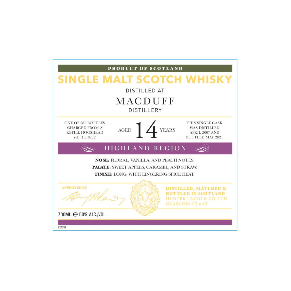 Macduff 2007 14 Years Single Malt Whisky 2
