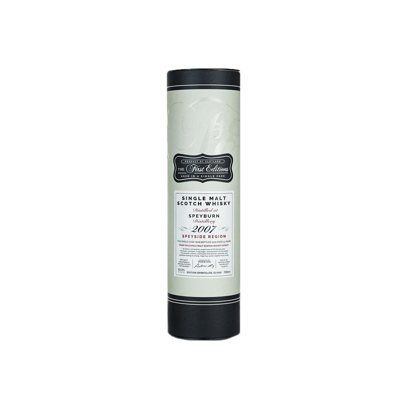 Speyburn The First Editions 2007 14 Years Single Malt Whisky 2