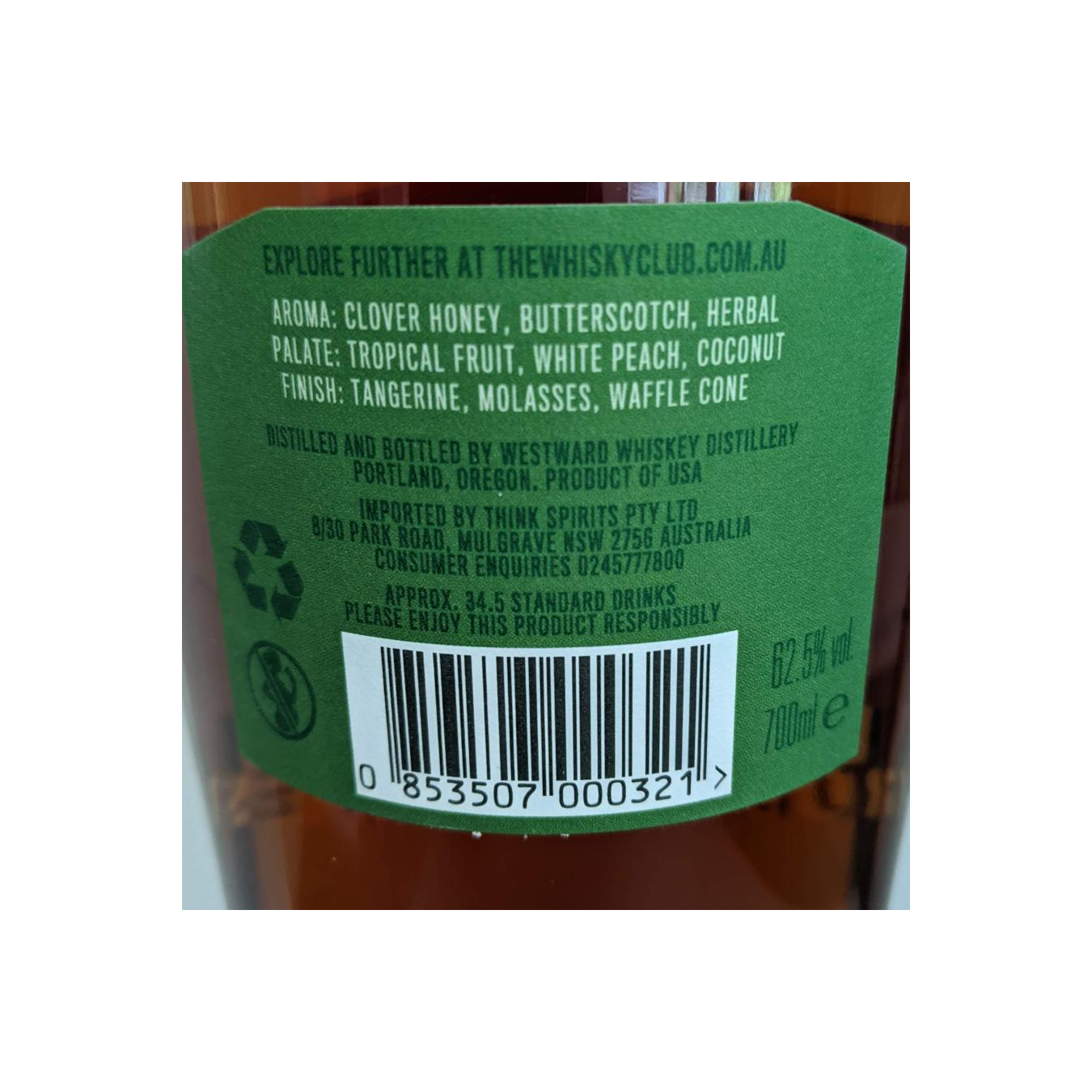 Westward Single Malt Whisky 2