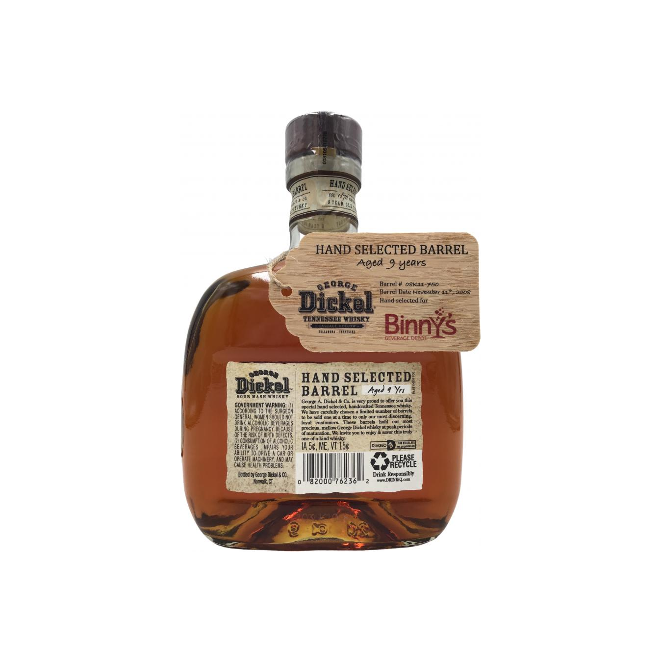 George Dickel 2008 9 Years Tennessee Whisky  2