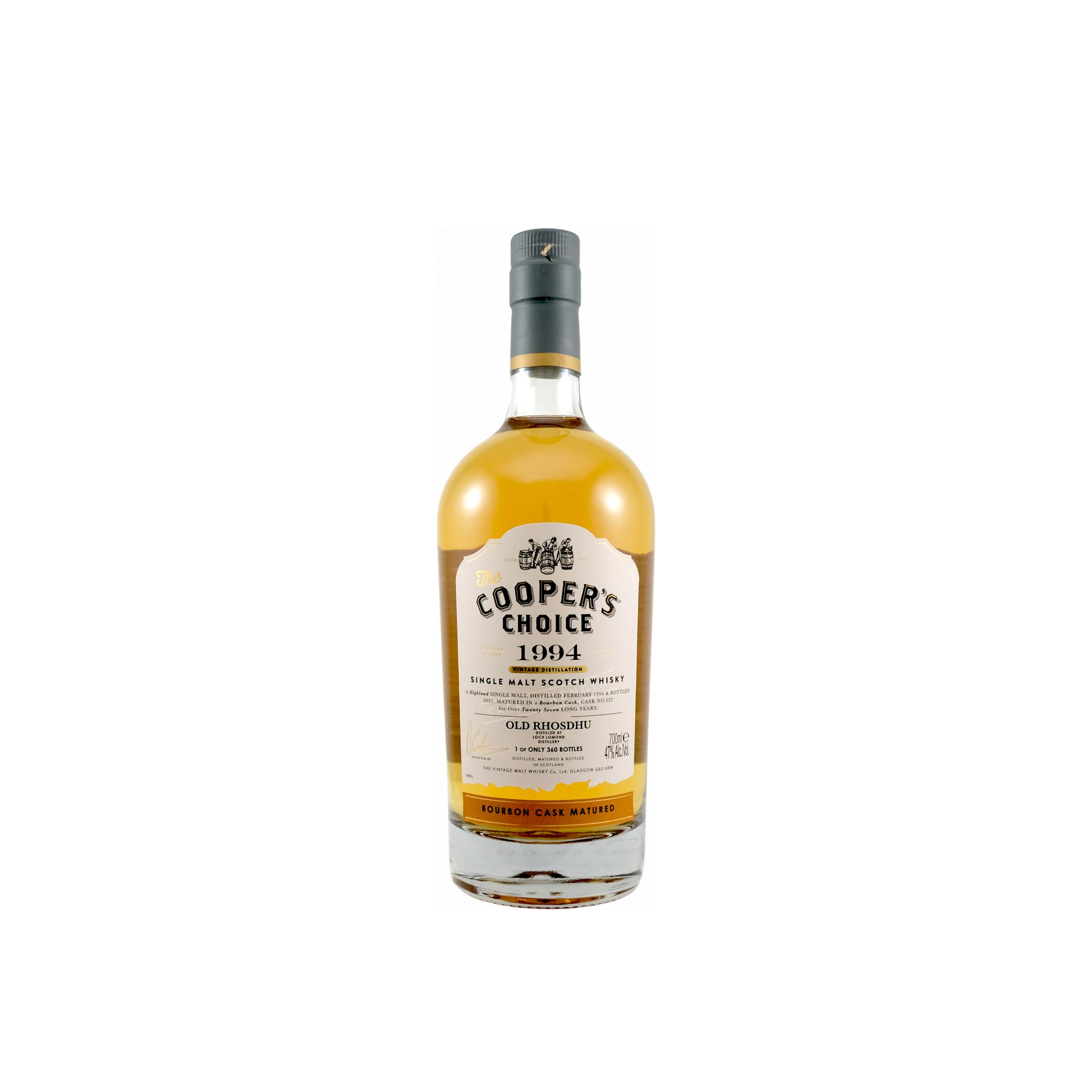 Loch Lomond The Cooper's Choice 1994 27 Years Single Malt Whisky