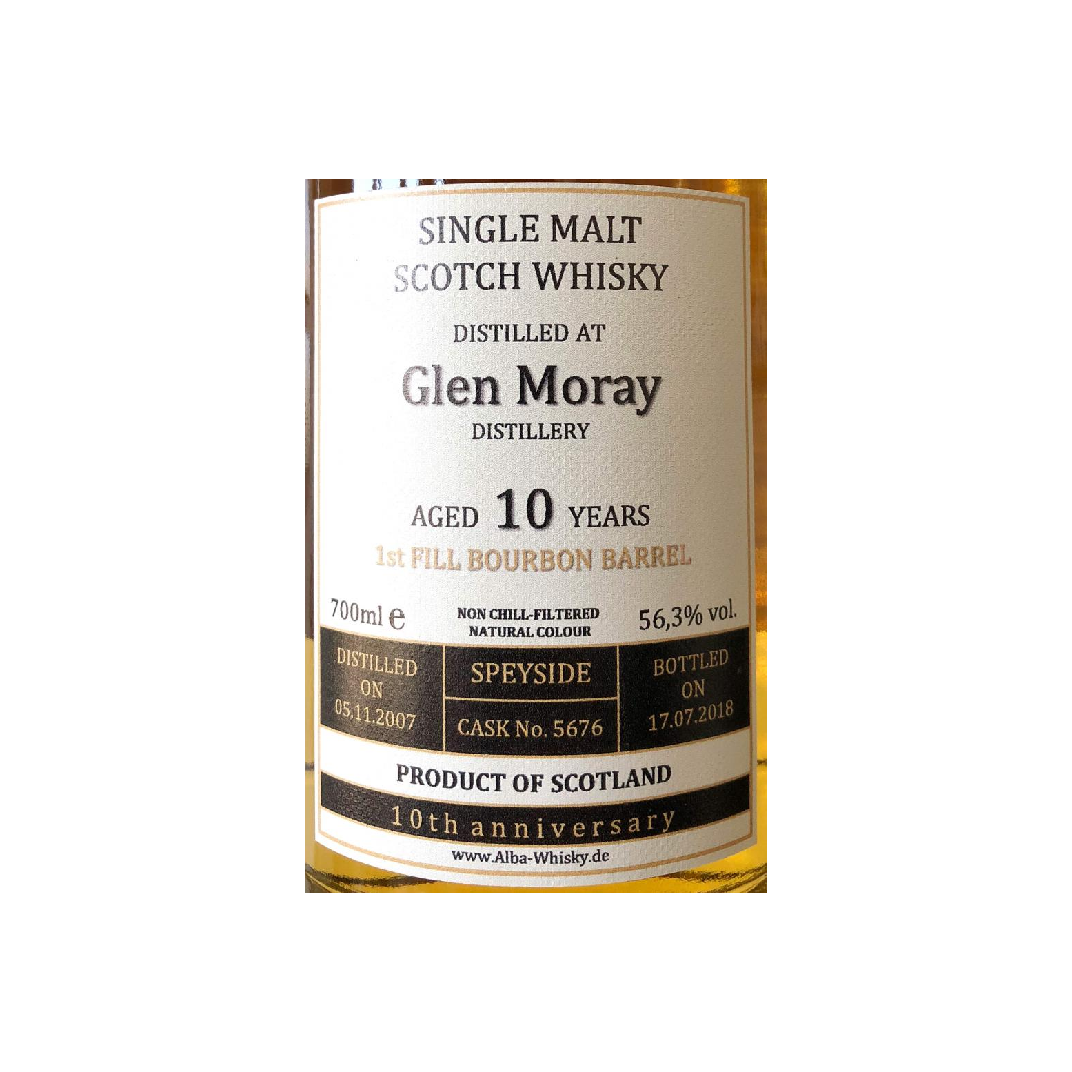Glen Moray 2007 10 Years Single Malt Whisky 2