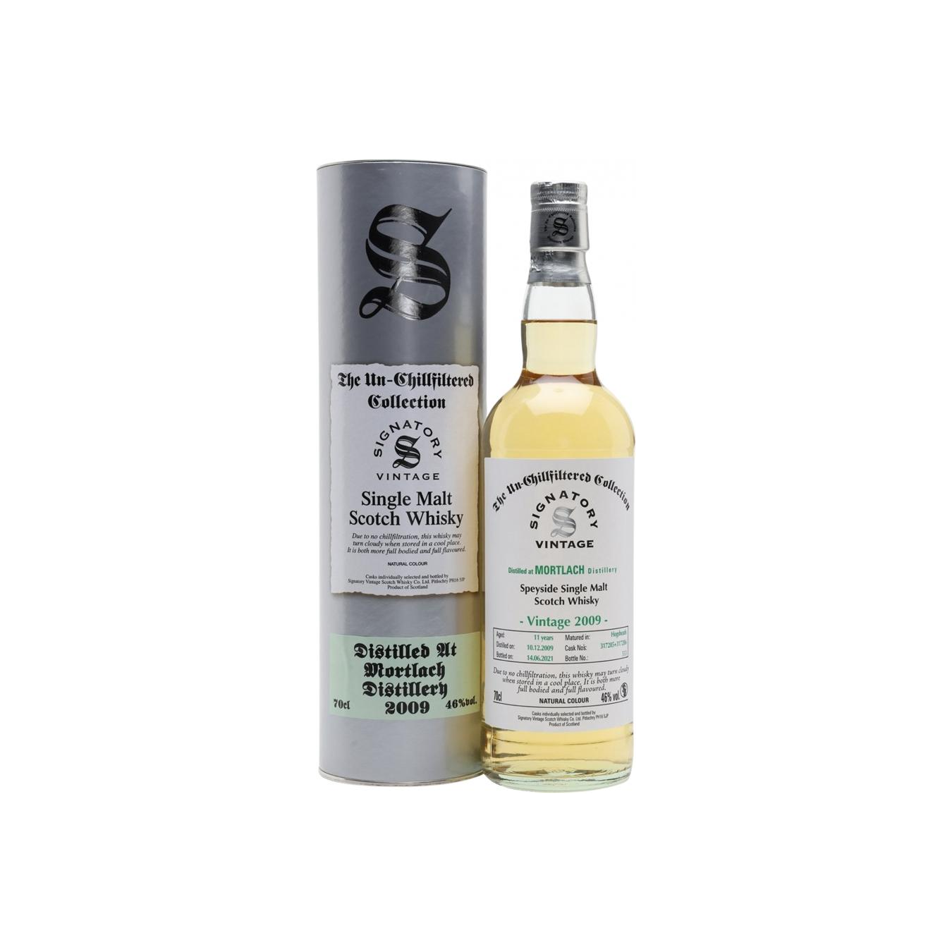 Mortlach The Un-Chillfiltered Collection 2009 11 Years Single Malt Whisky