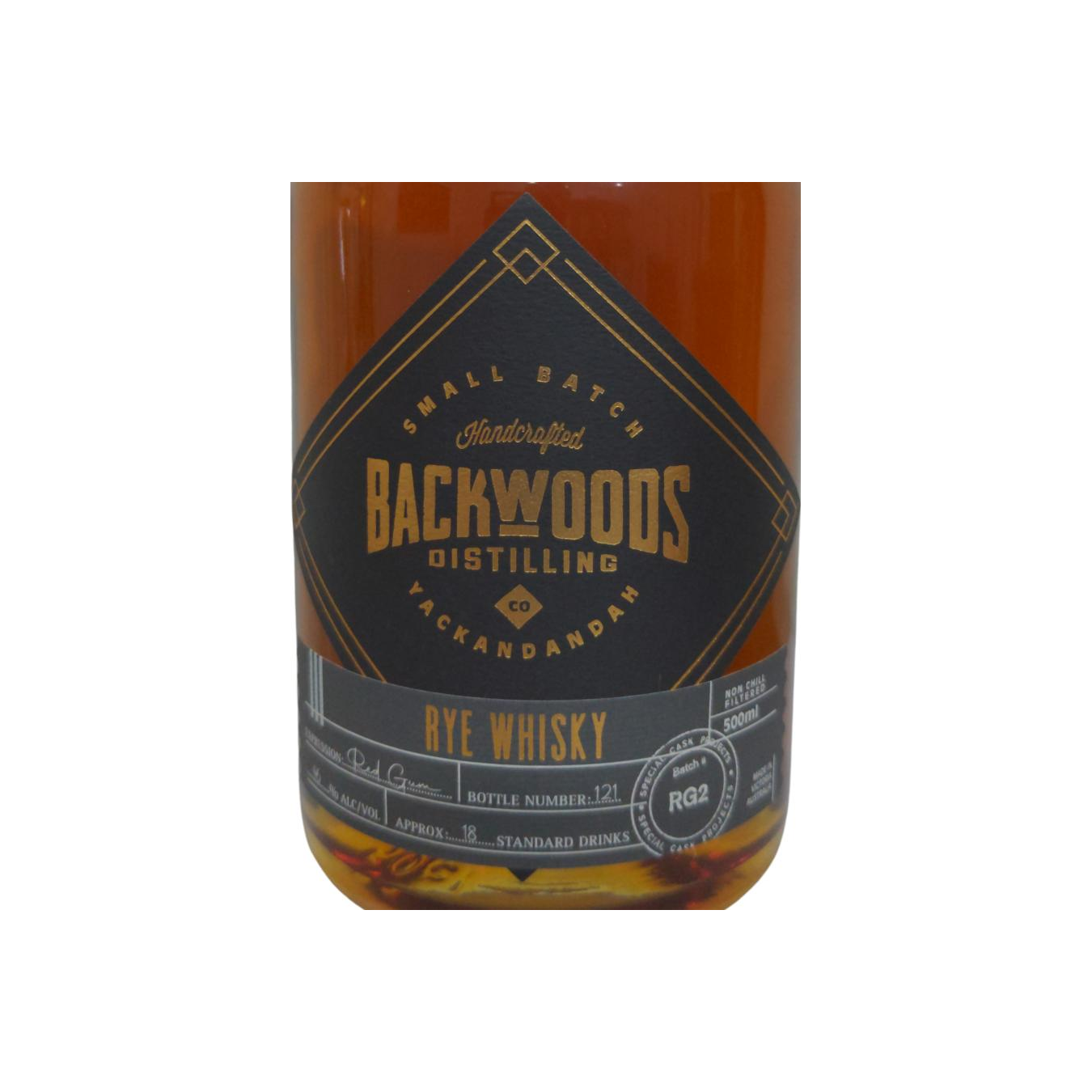 Backwoods Distilling Rye Whiskey 2