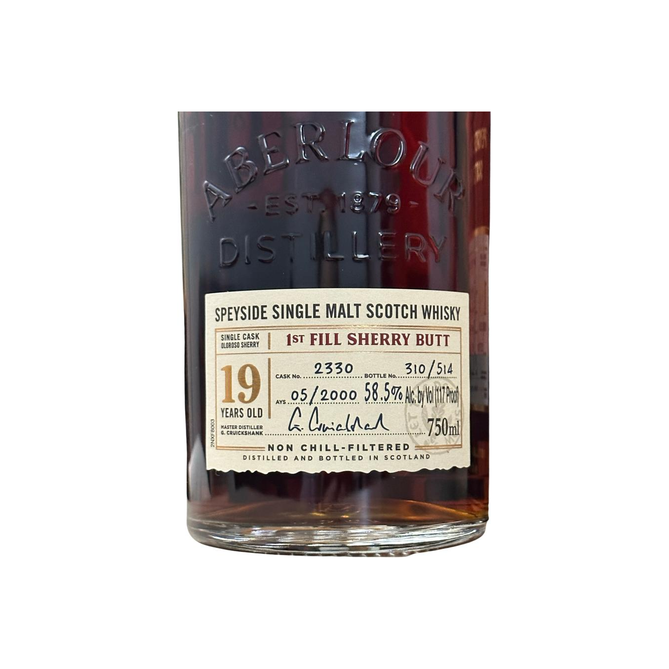 Aberlour Single Cask 19 Years Single Malt Whisky 3