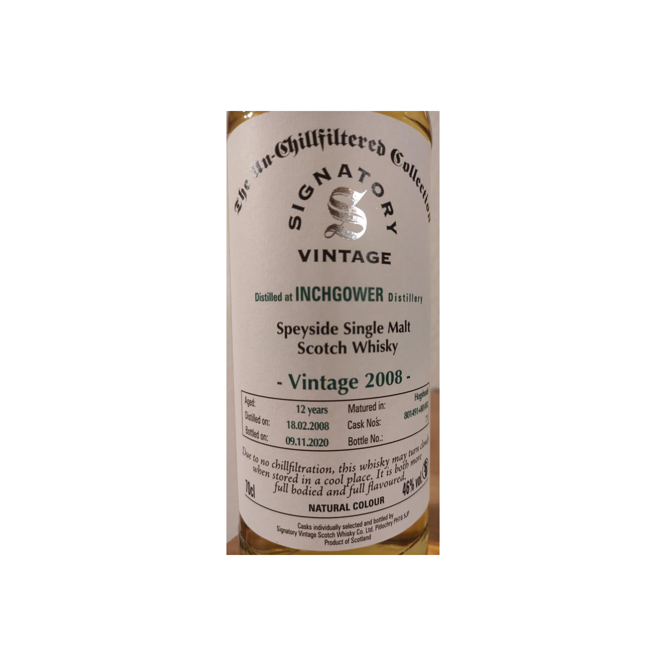 Inchgower The Un-Chillfiltered Collection 2008 12 Years Single Malt Whisky 2