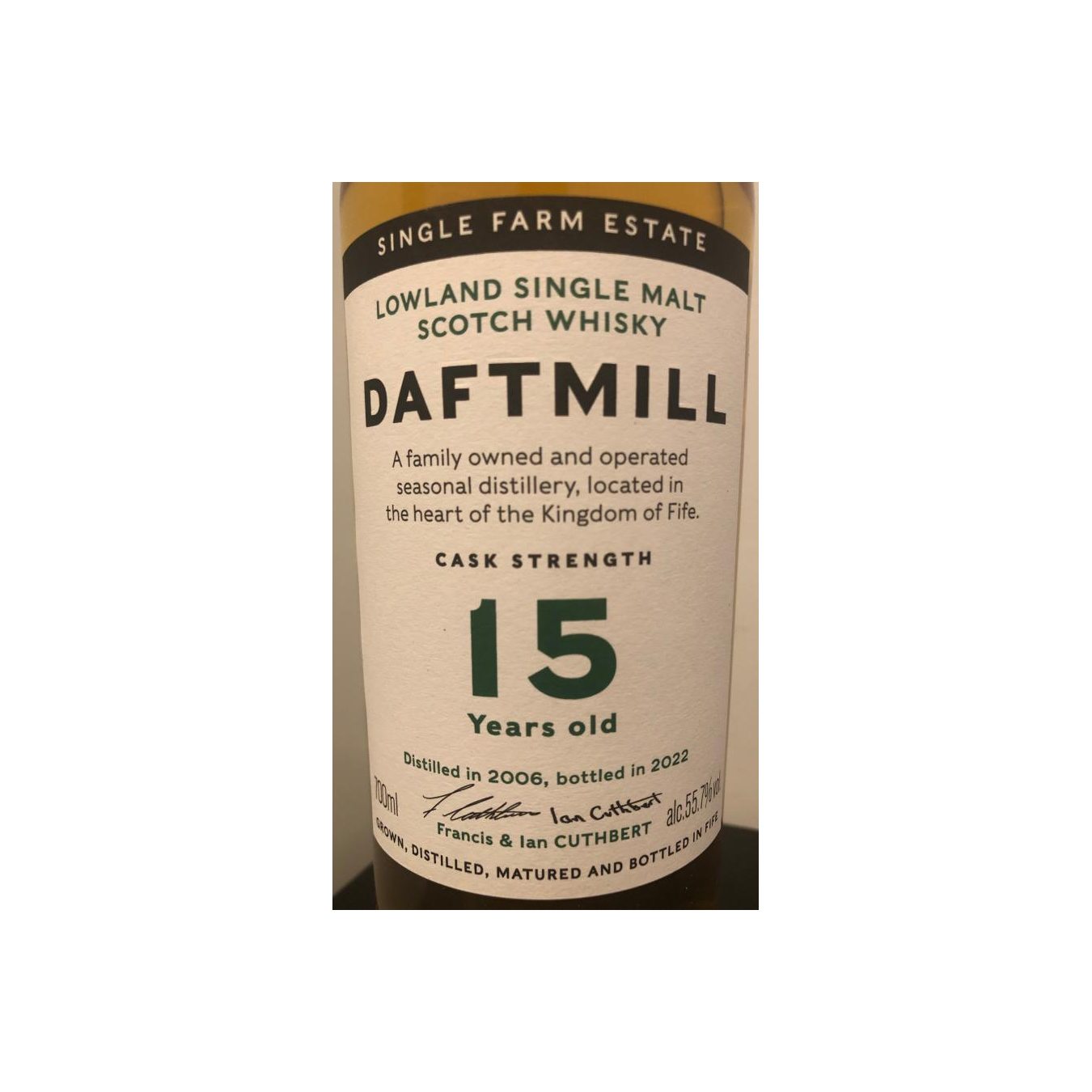Daftmill 2006 15 Years Single Malt Whisky 3