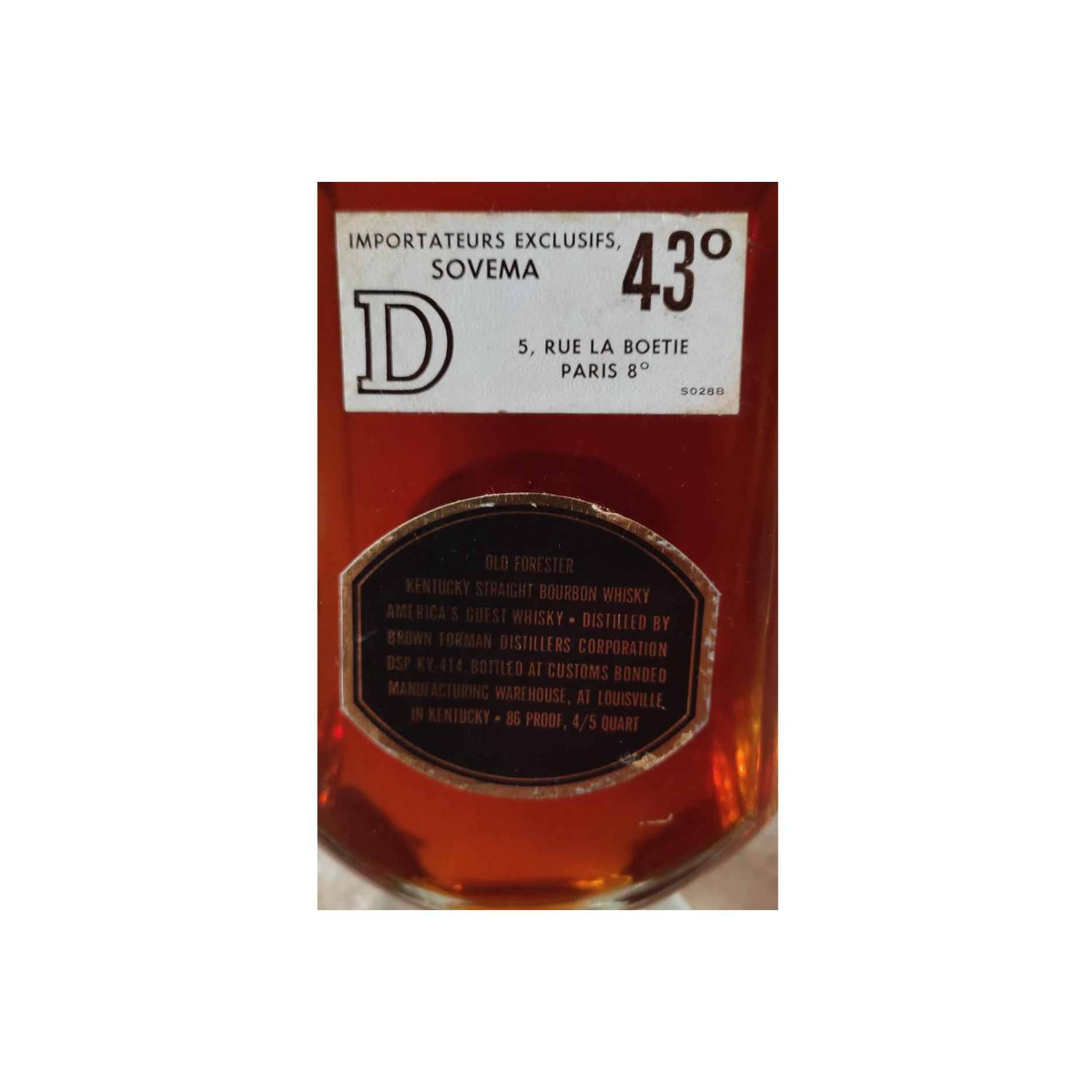 Old Forester Bourbon Whisky 2