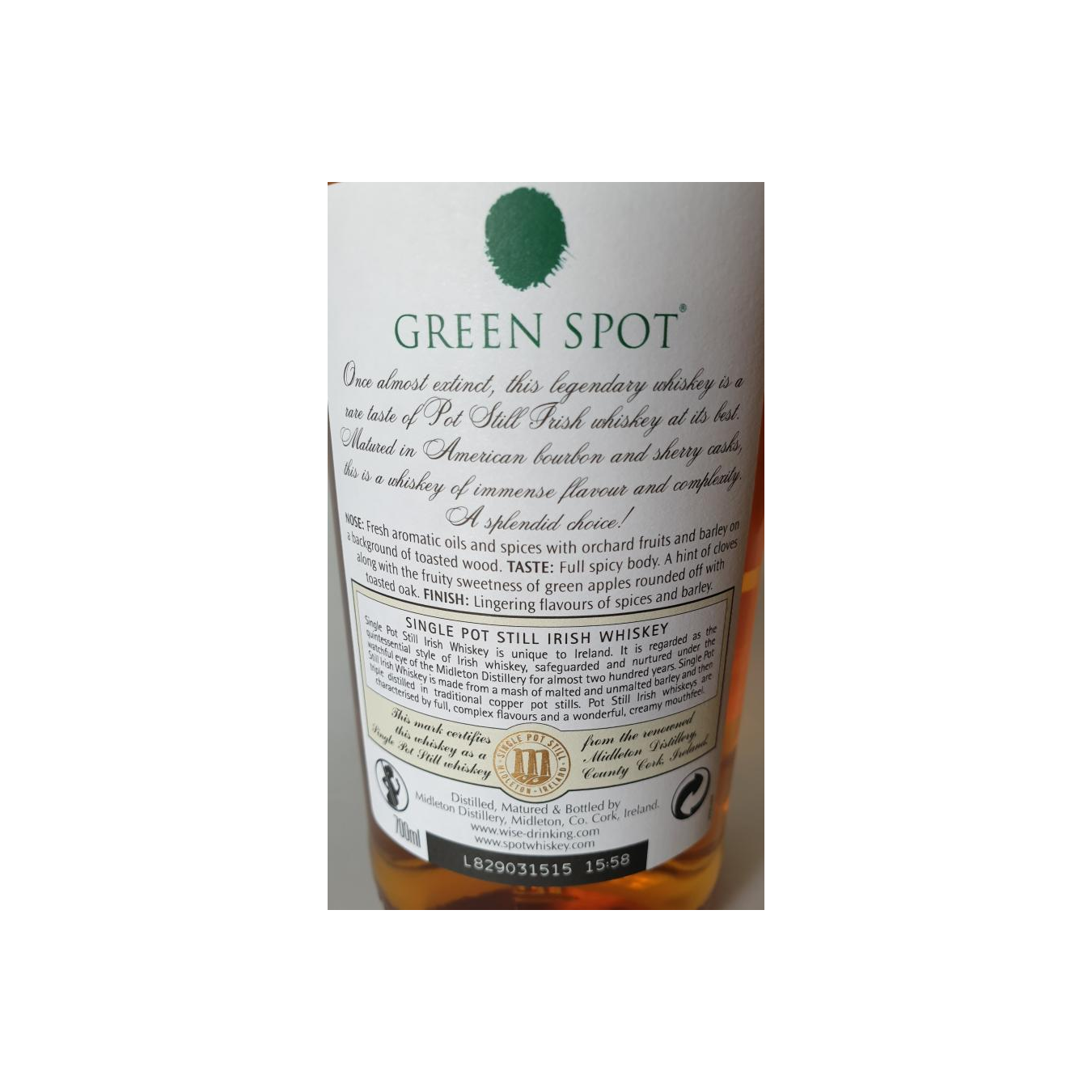 Green Spot Single Pot Still Whisky 2