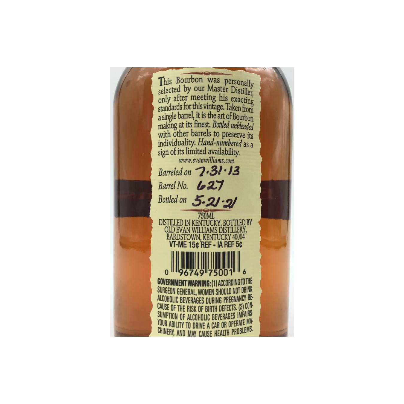 Evan Williams 2013 Bourbon Whisky 3