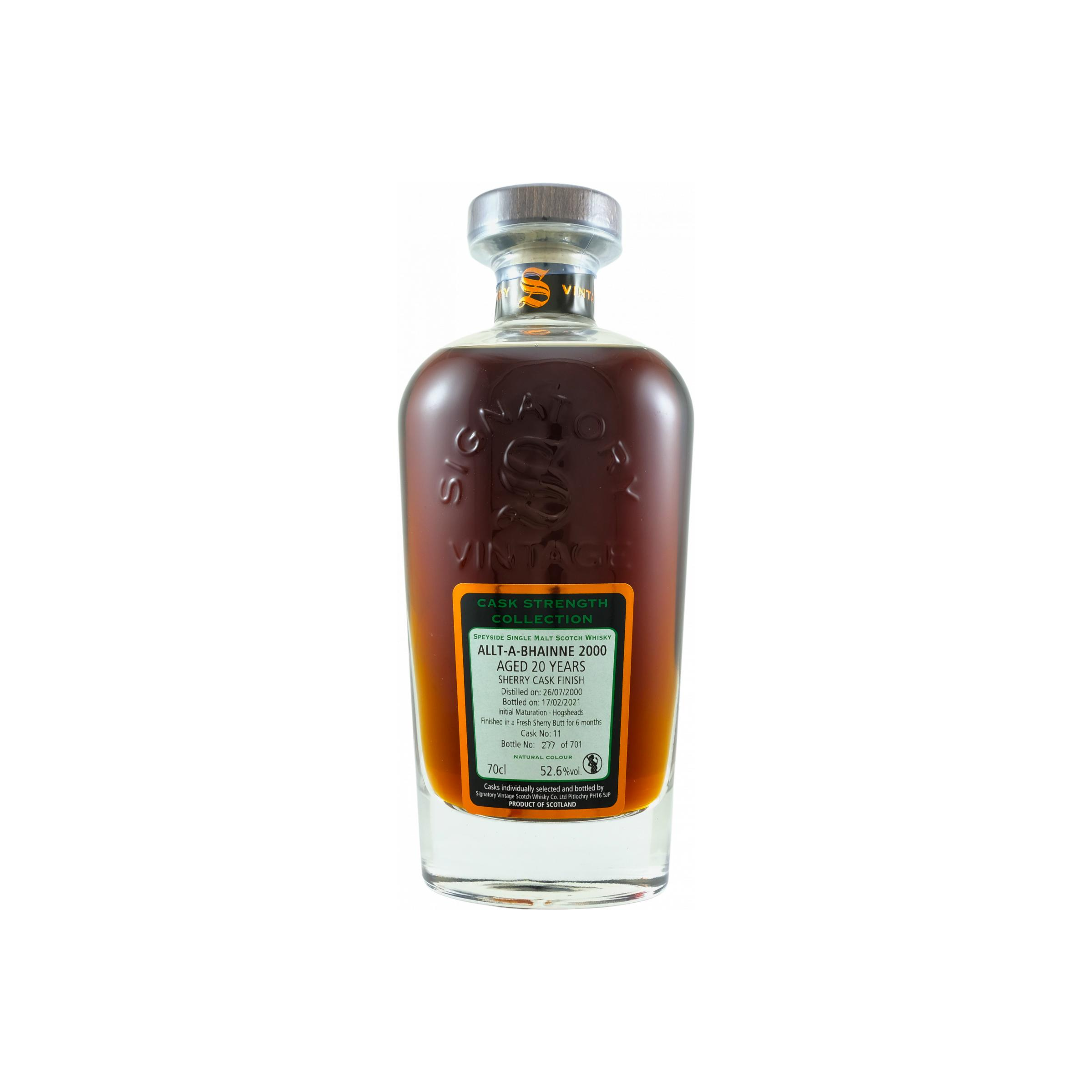 Allt-A-Bhainne Cask Strength Collection 2000 20 Years Single Malt Whisky