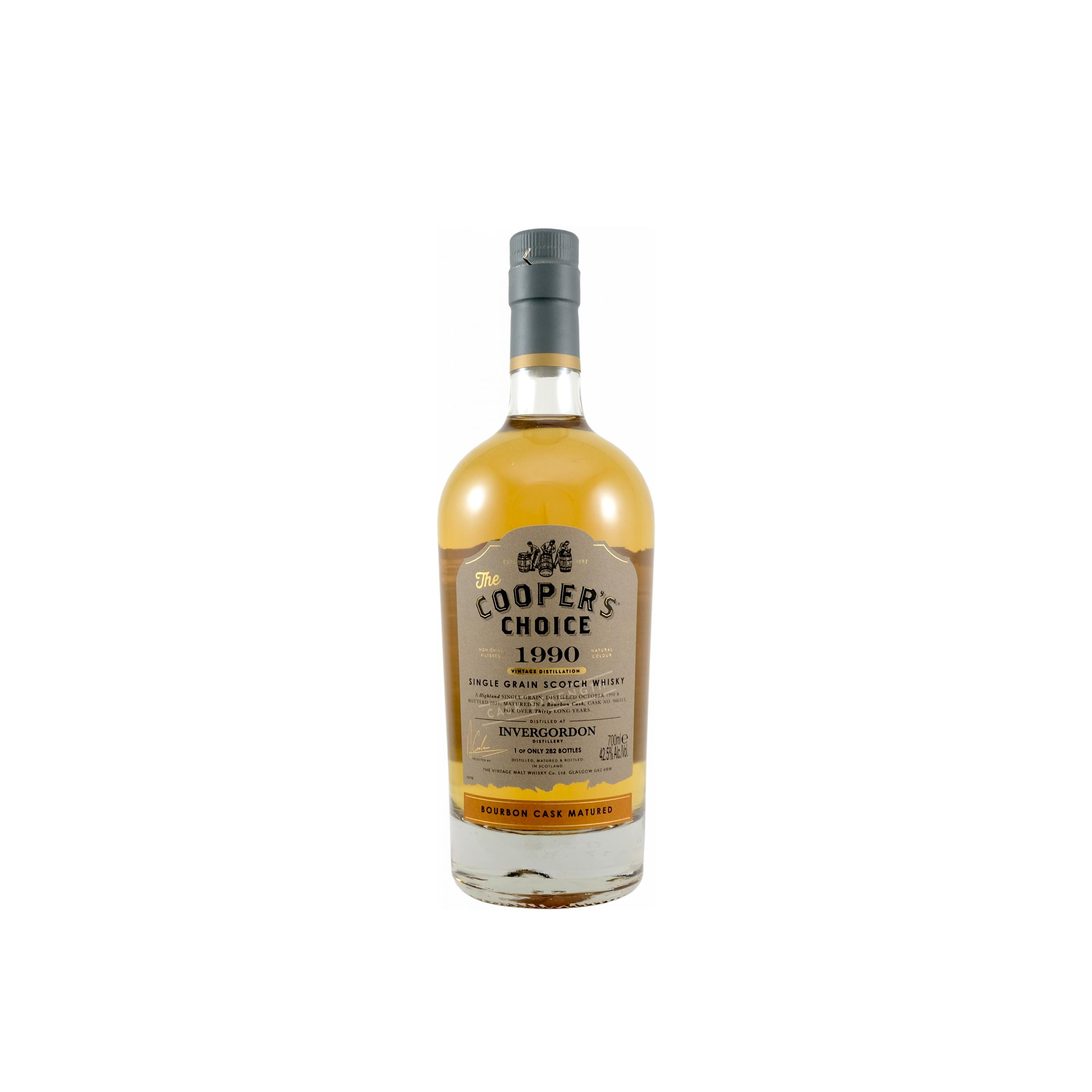 Invergordon The Cooper's Choice 1990 30 Years Single Grain Whisky