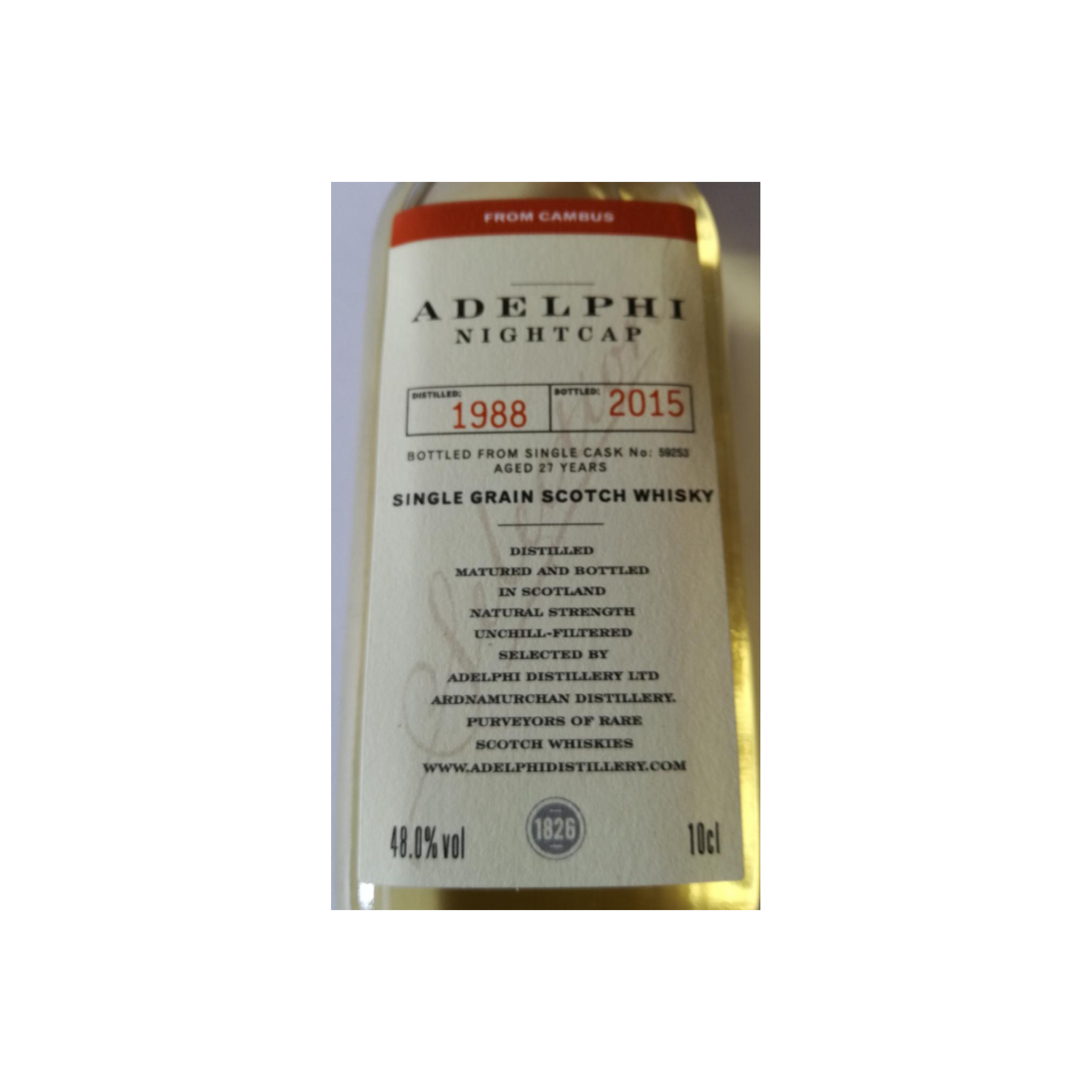Cambus 1988 27 Years Single Grain Whisky 3