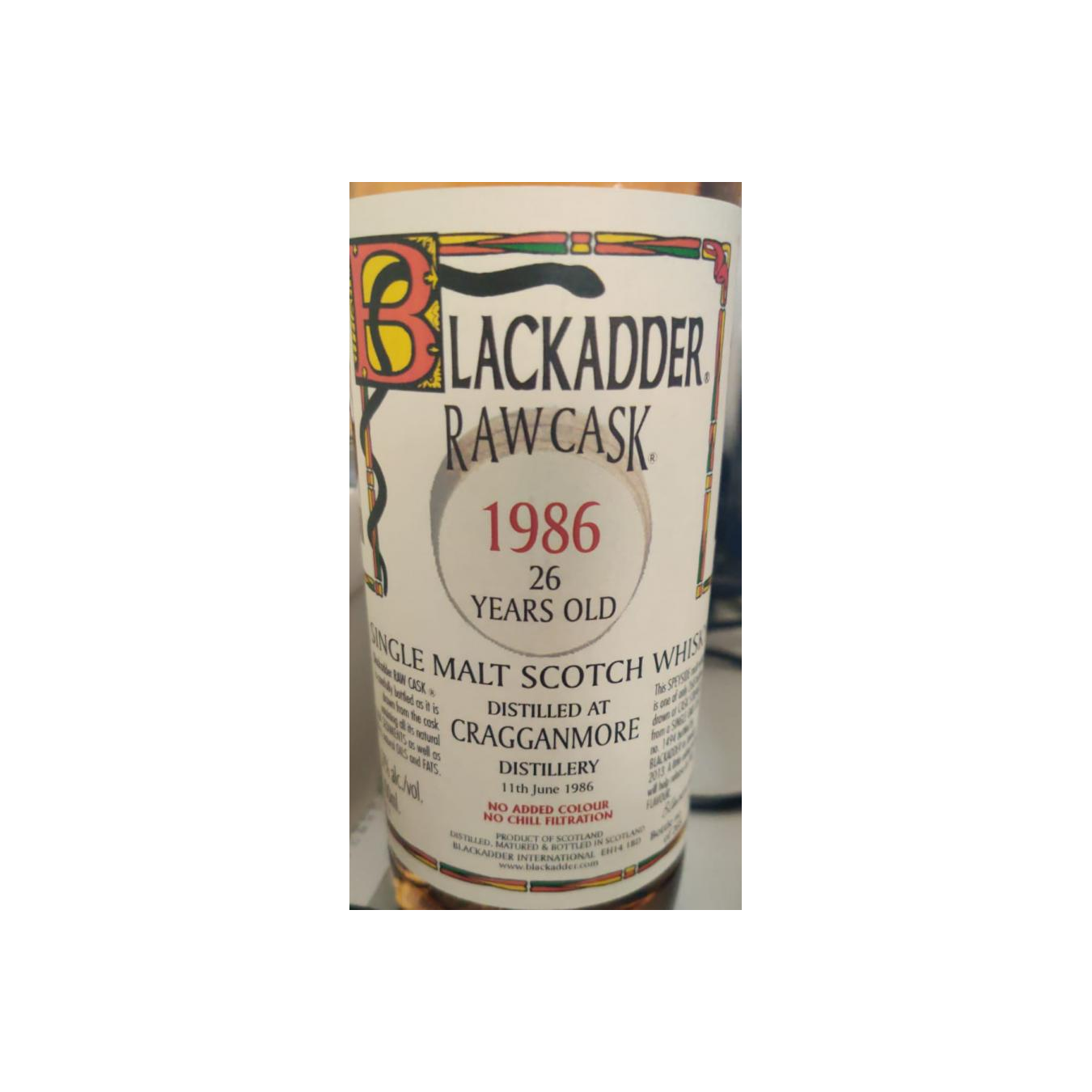 Cragganmore Raw Cask 1986 26 Years Single Malt Whisky