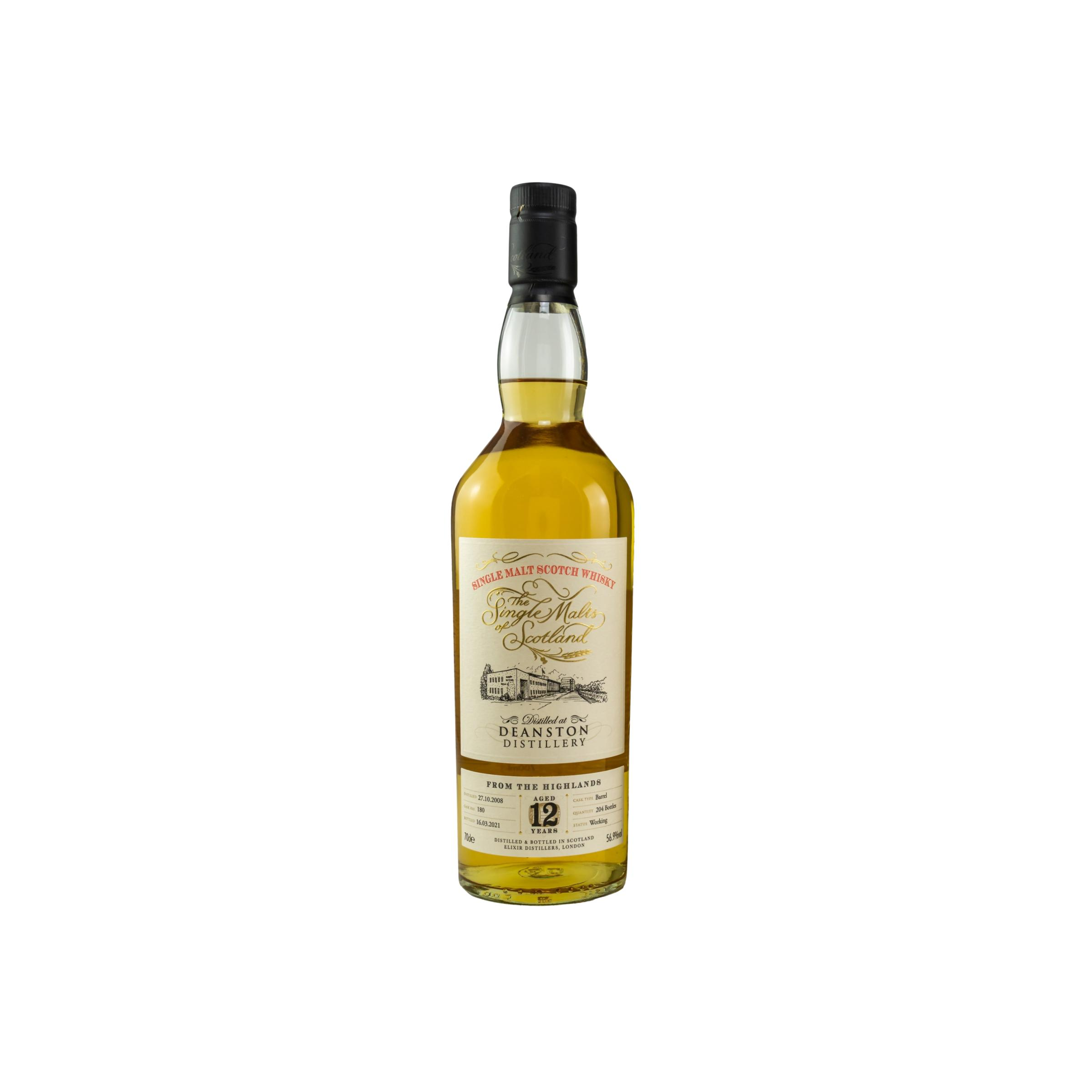 Deanston The Single Malts of Scotland 2008 12 Years Single Malt Whisky