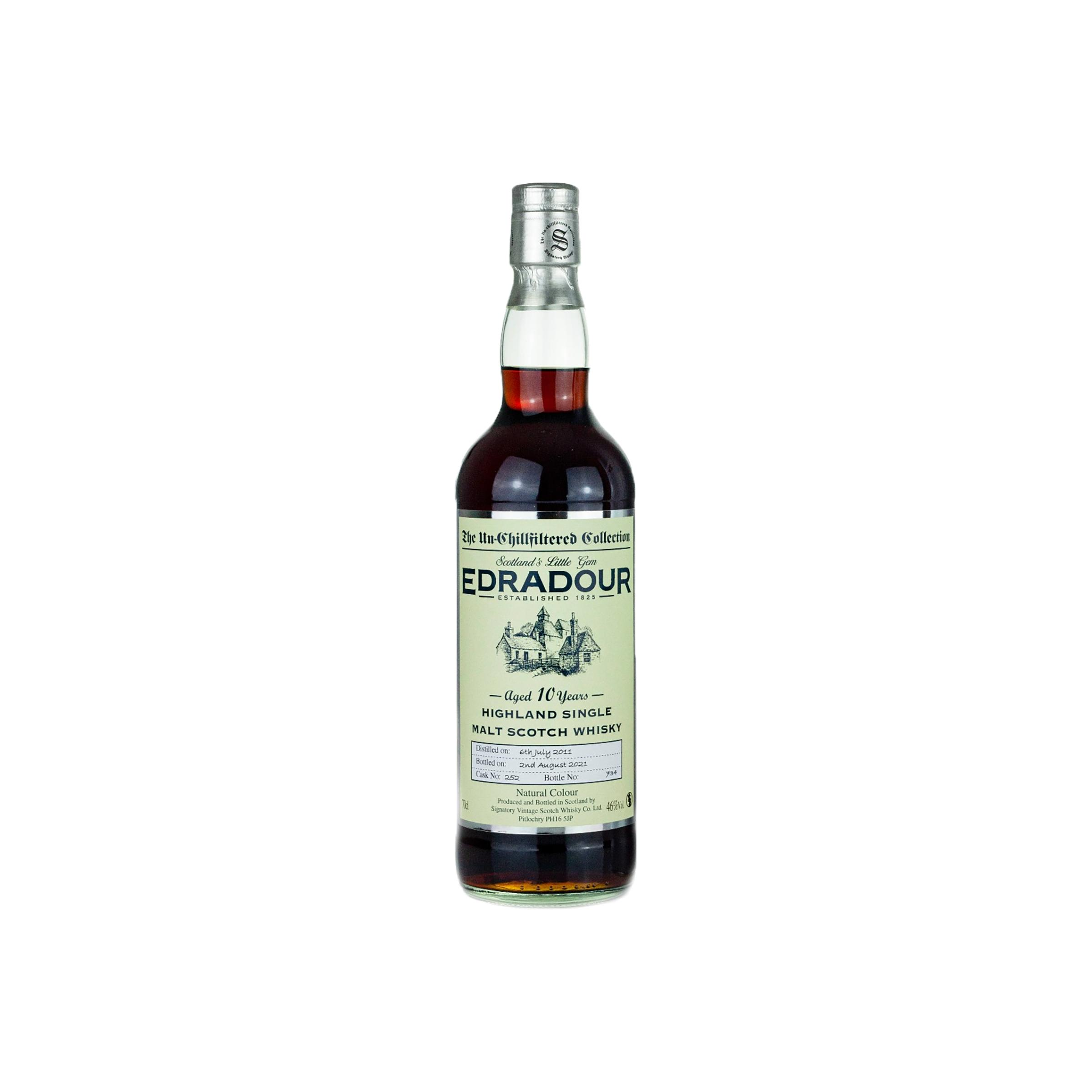 Edradour The Un-Chillfiltered Collection 2011 10 Years Single Malt Whisky
