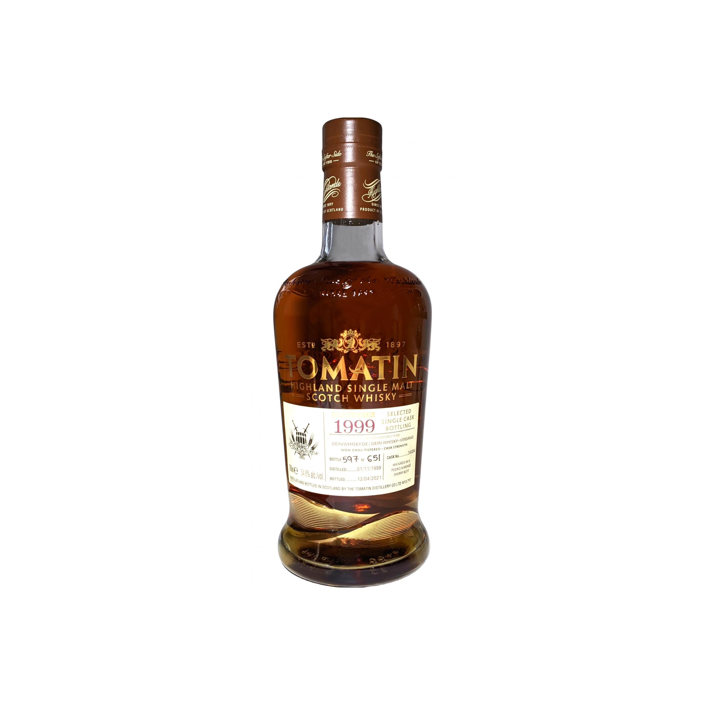 Tomatin Single Cask 1999 Single Malt Whisky