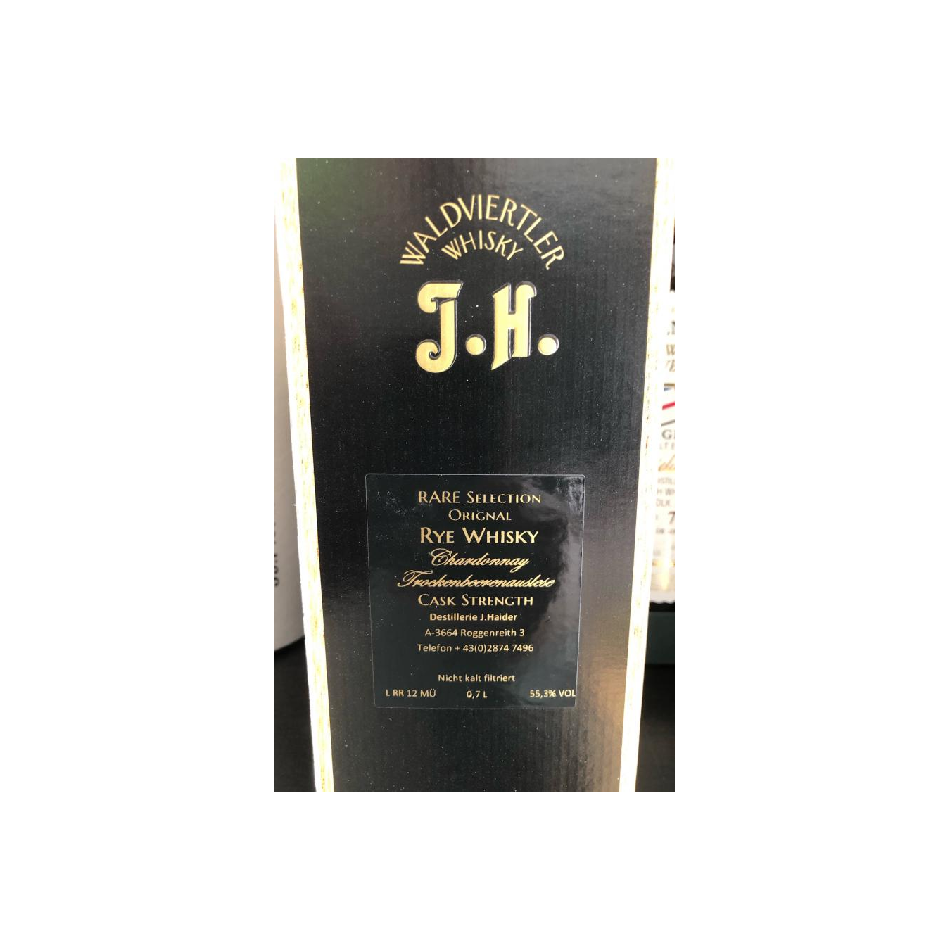 Waldviertler Whisky J.H. Rye Whisky 2