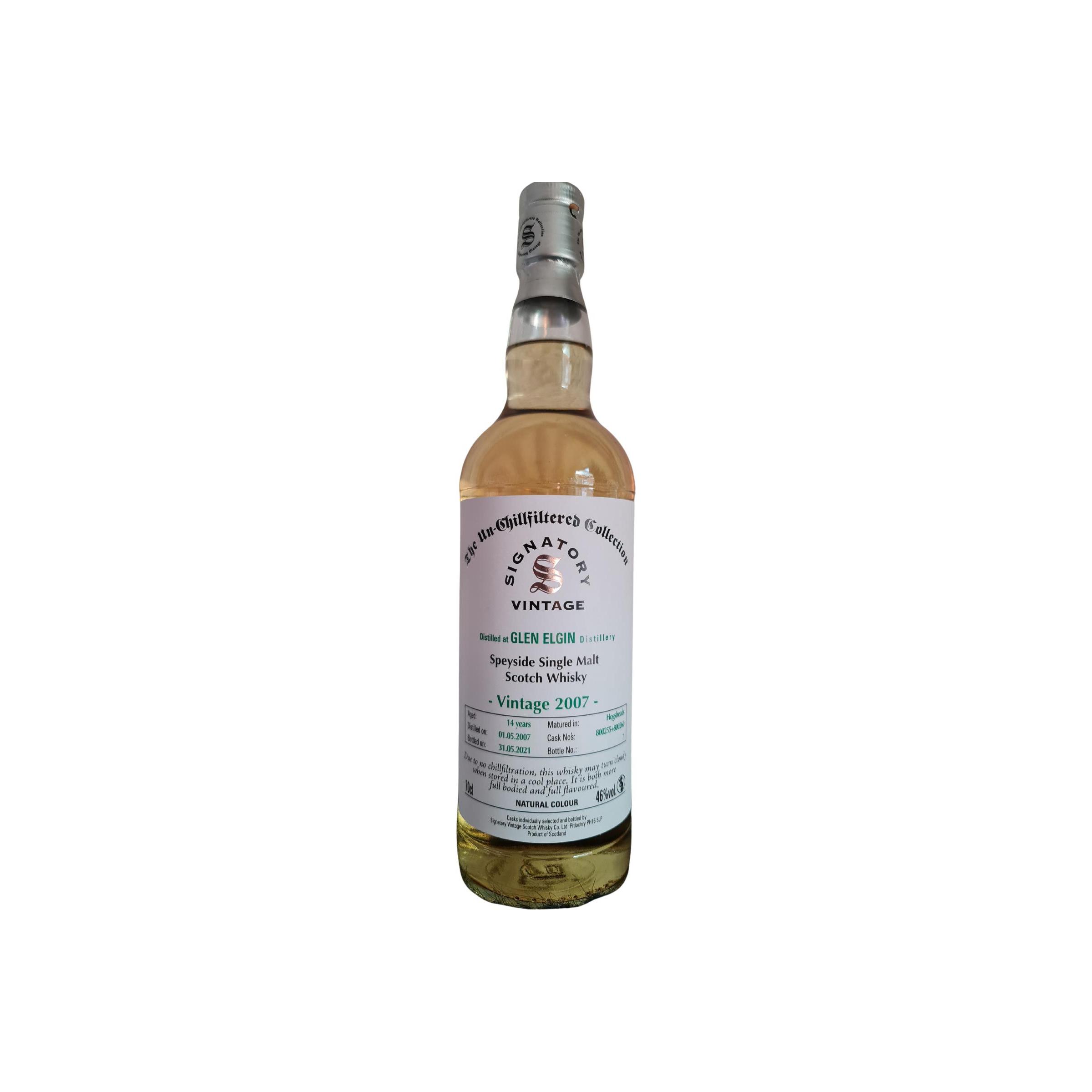Glen Elgin The Un-Chillfiltered Collection 2007 13 Years Single Malt Whisky