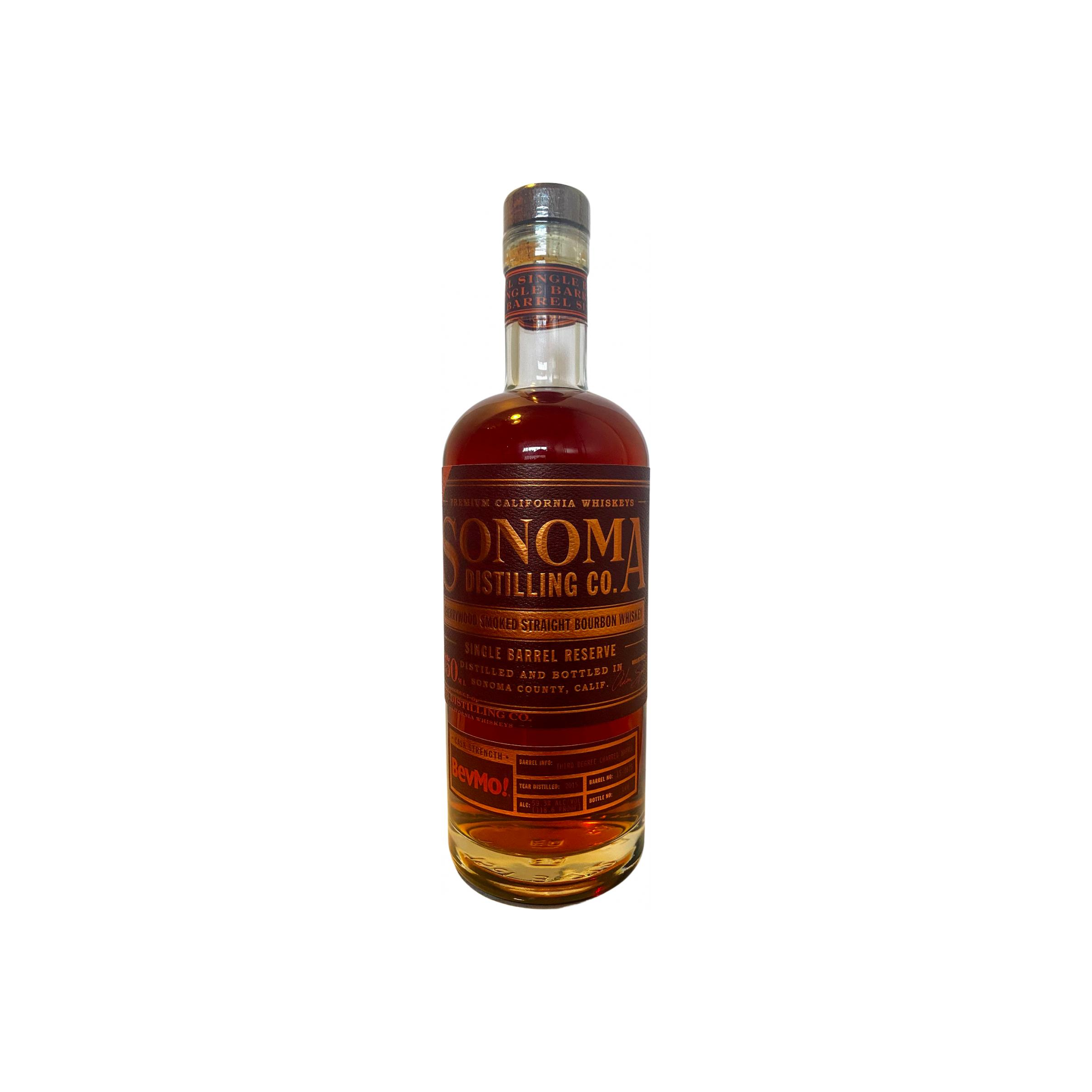 Sonoma County Cherrywood smoked Straight Bourbon Whiskey