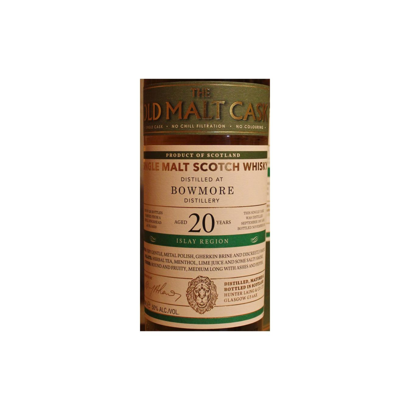 Bowmore 1997 20 Years Single Malt Whisky 2
