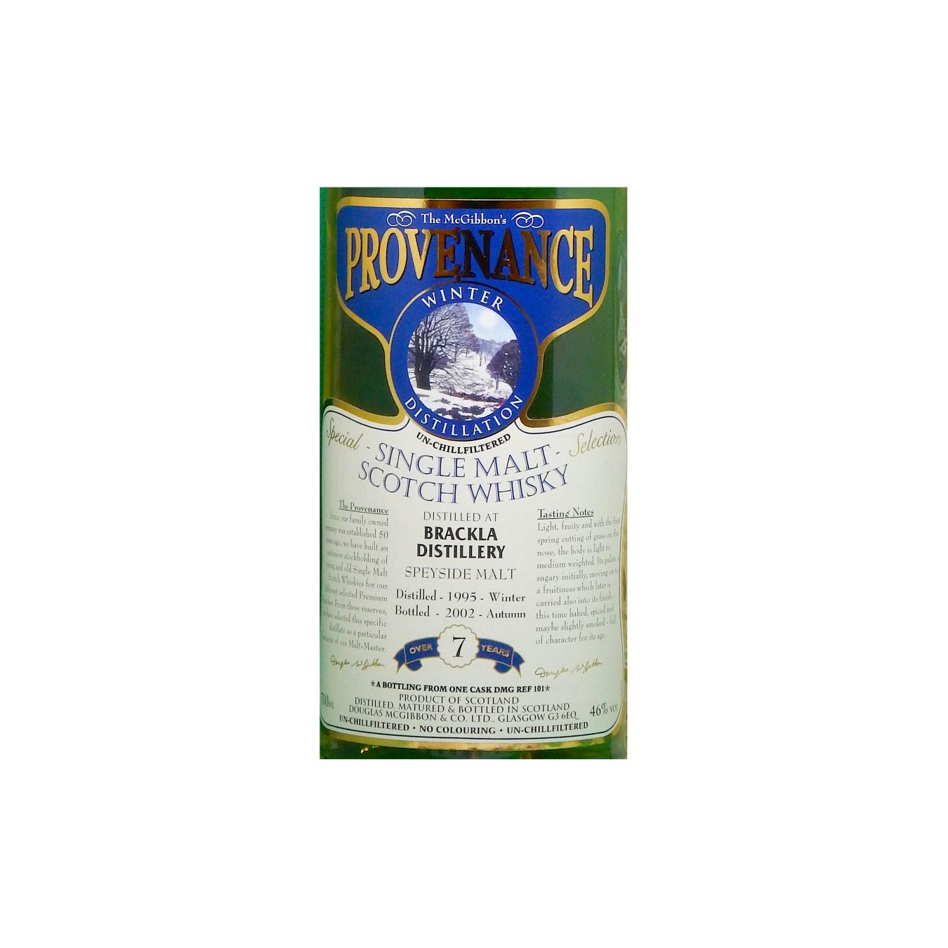 Royal Brackla McGibbon's Provenance 1995 7 Years Single Malt Whisky 2