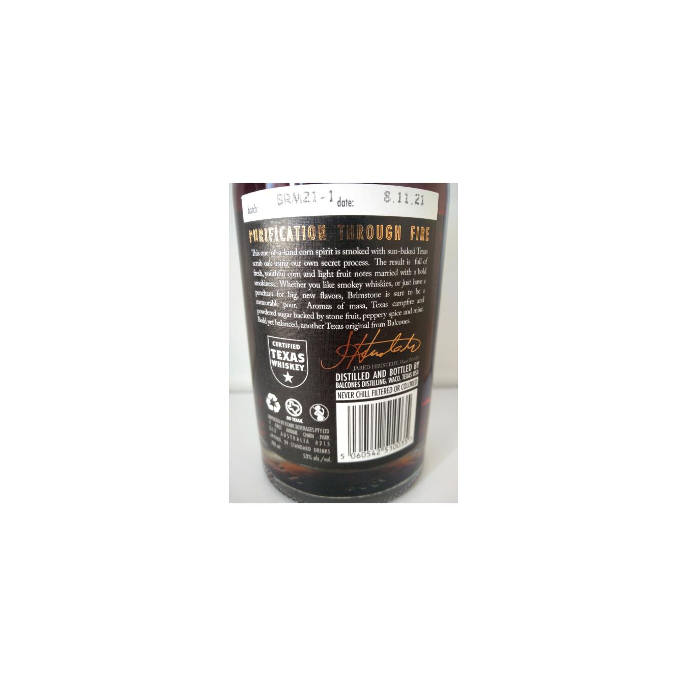Balcones Corn Whisky 2