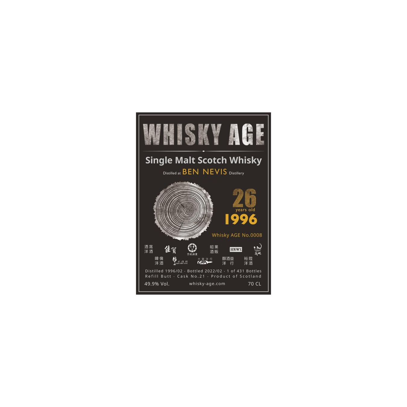 Ben Nevis 1996 26 Years Single Malt Whisky 2