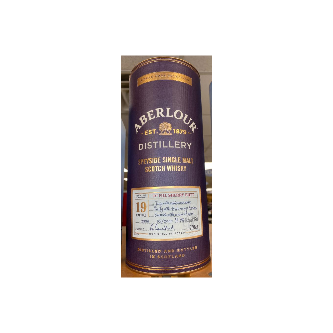 Aberlour Single Cask 19 Years Single Malt Whisky 2
