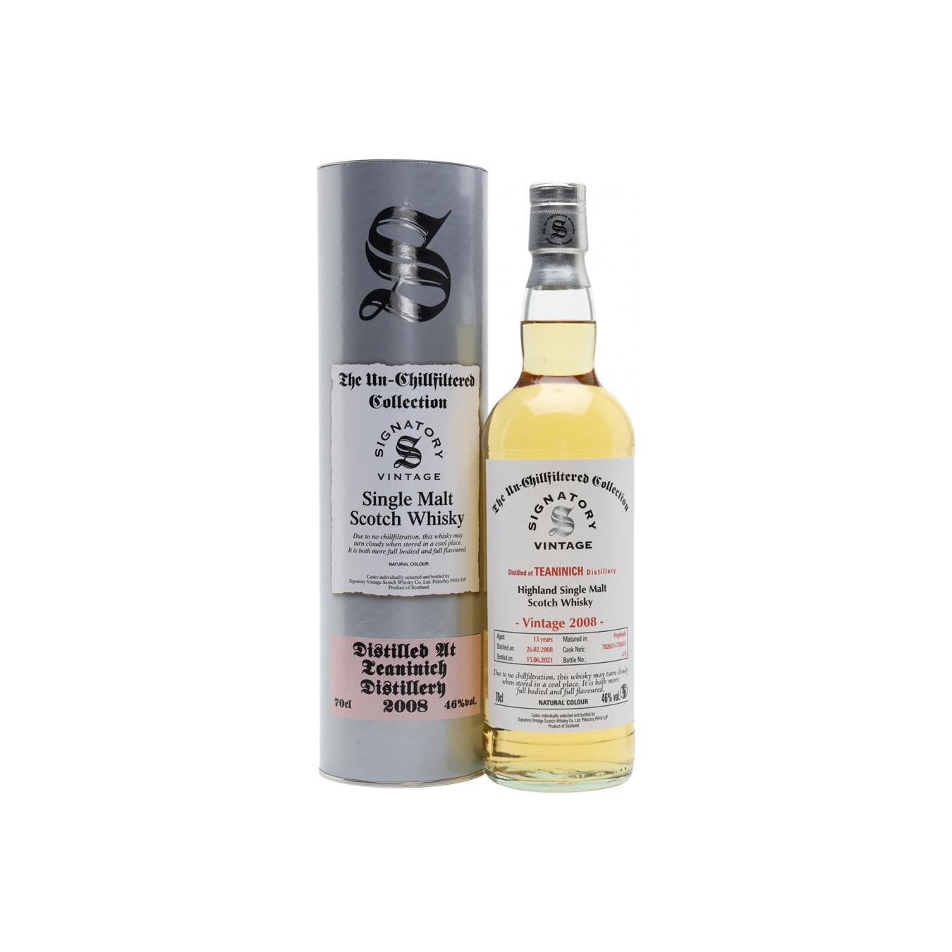 Teaninich The Un-Chillfiltered Collection 2008 13 Years Single Malt Whisky 2