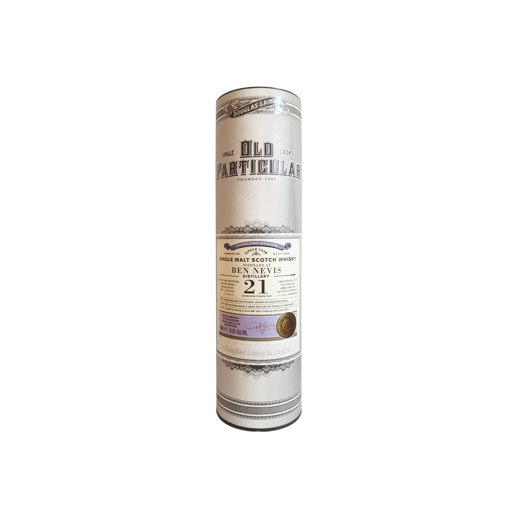 Ben Nevis Old Particular 1996 21 Years Single Malt Whisky 2
