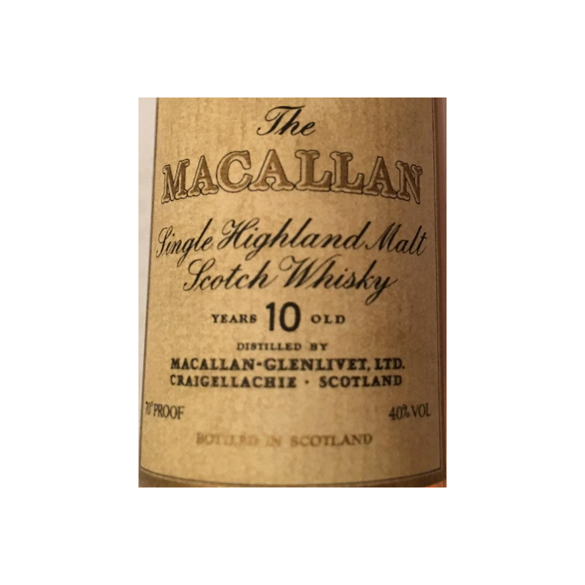 Macallan 10-year-old 2