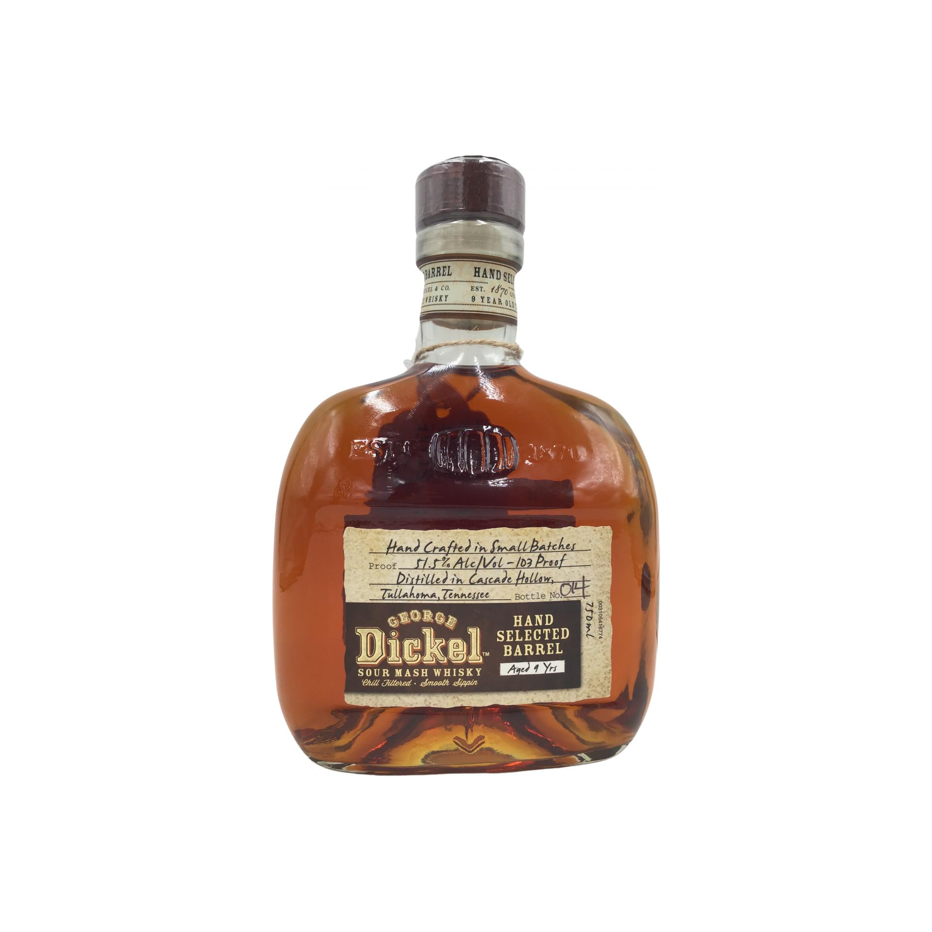 George Dickel 2008 9 Years Tennessee Whisky 