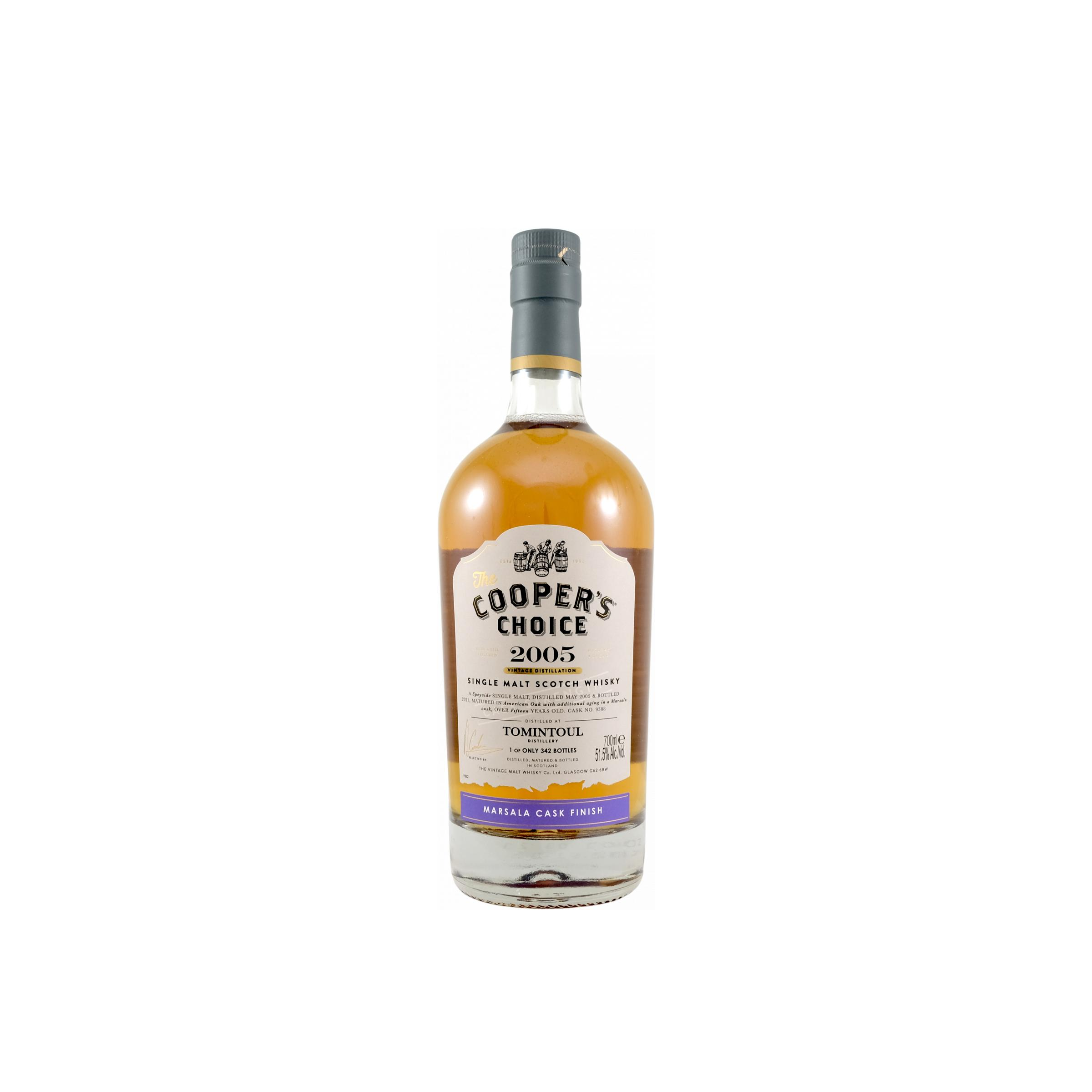 Tomintoul The Cooper's Choice 2005 15 Years Single Malt Whisky