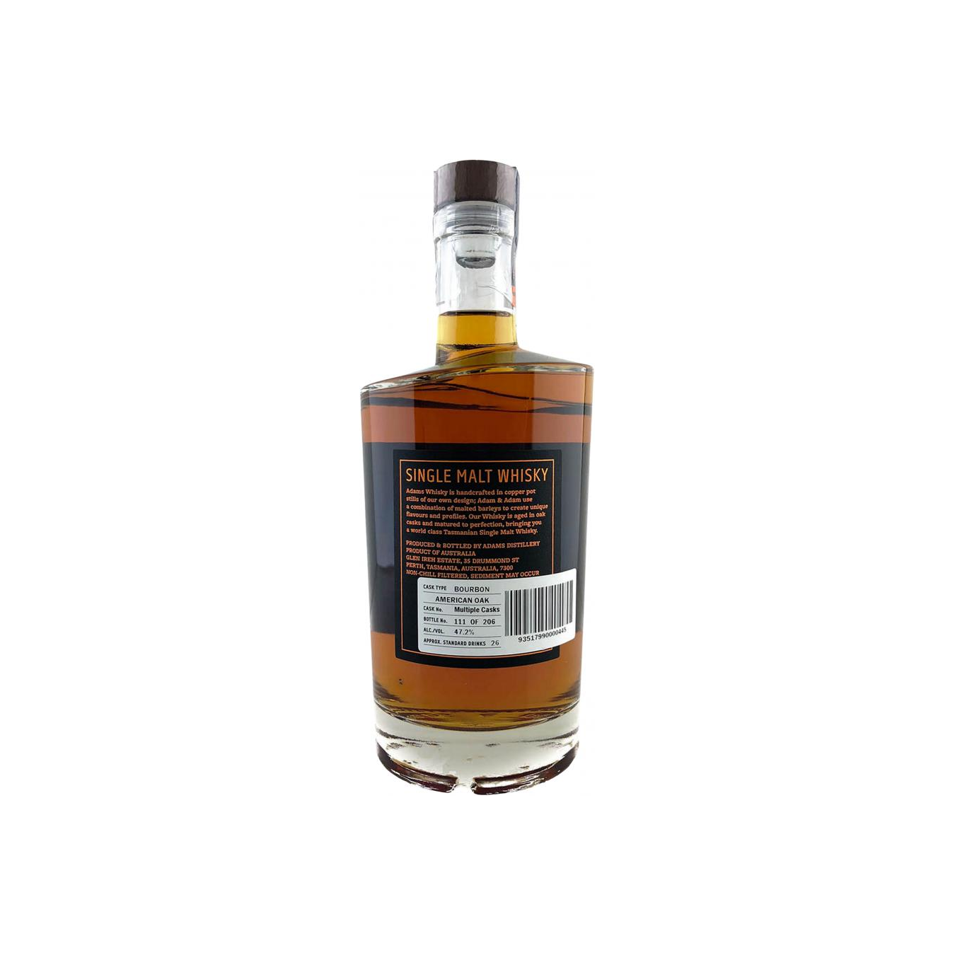 Adams Tasmanian Single Malt Whisky - Original 2