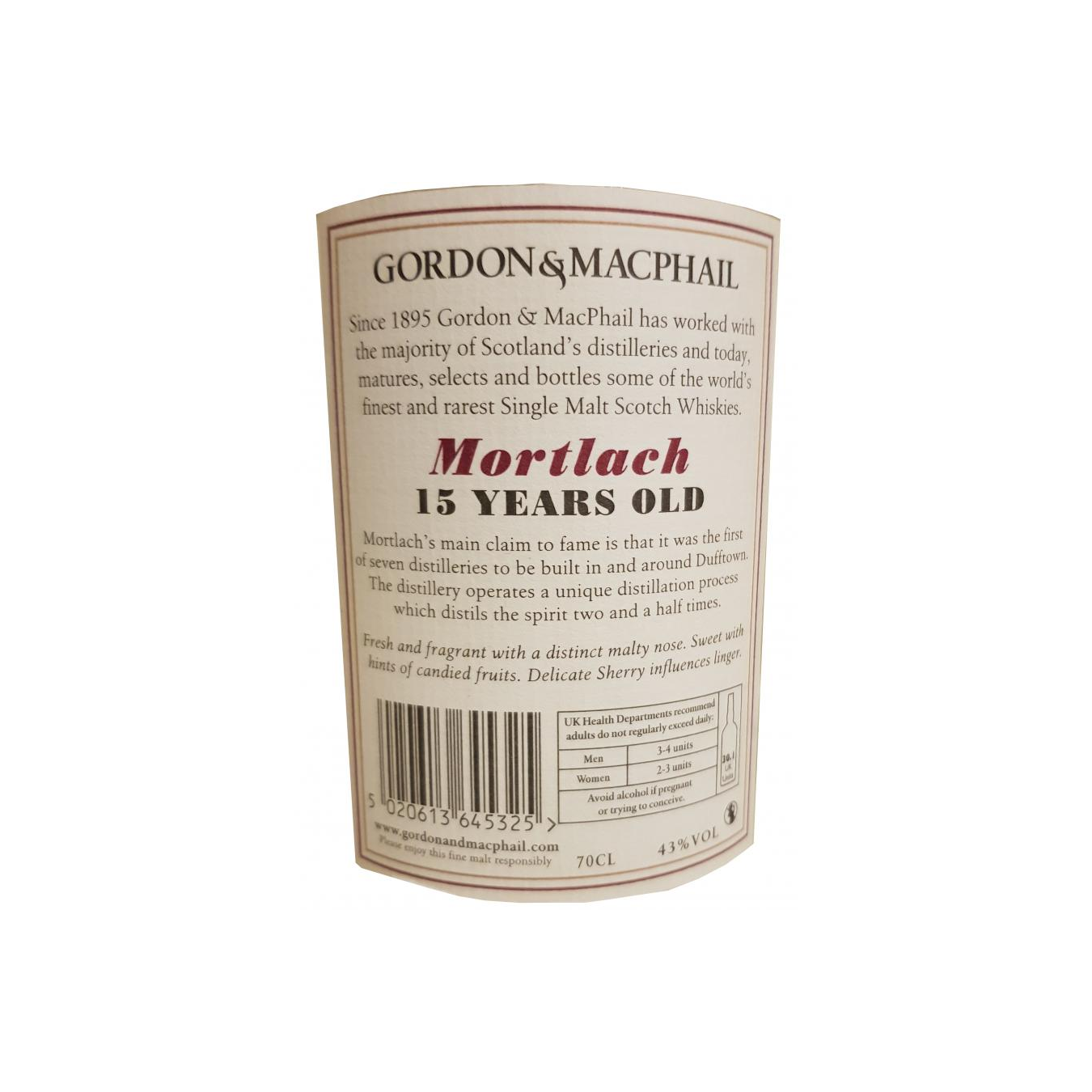 Mortlach Licensed Bottling 15 Years Single Malt Whisky 2