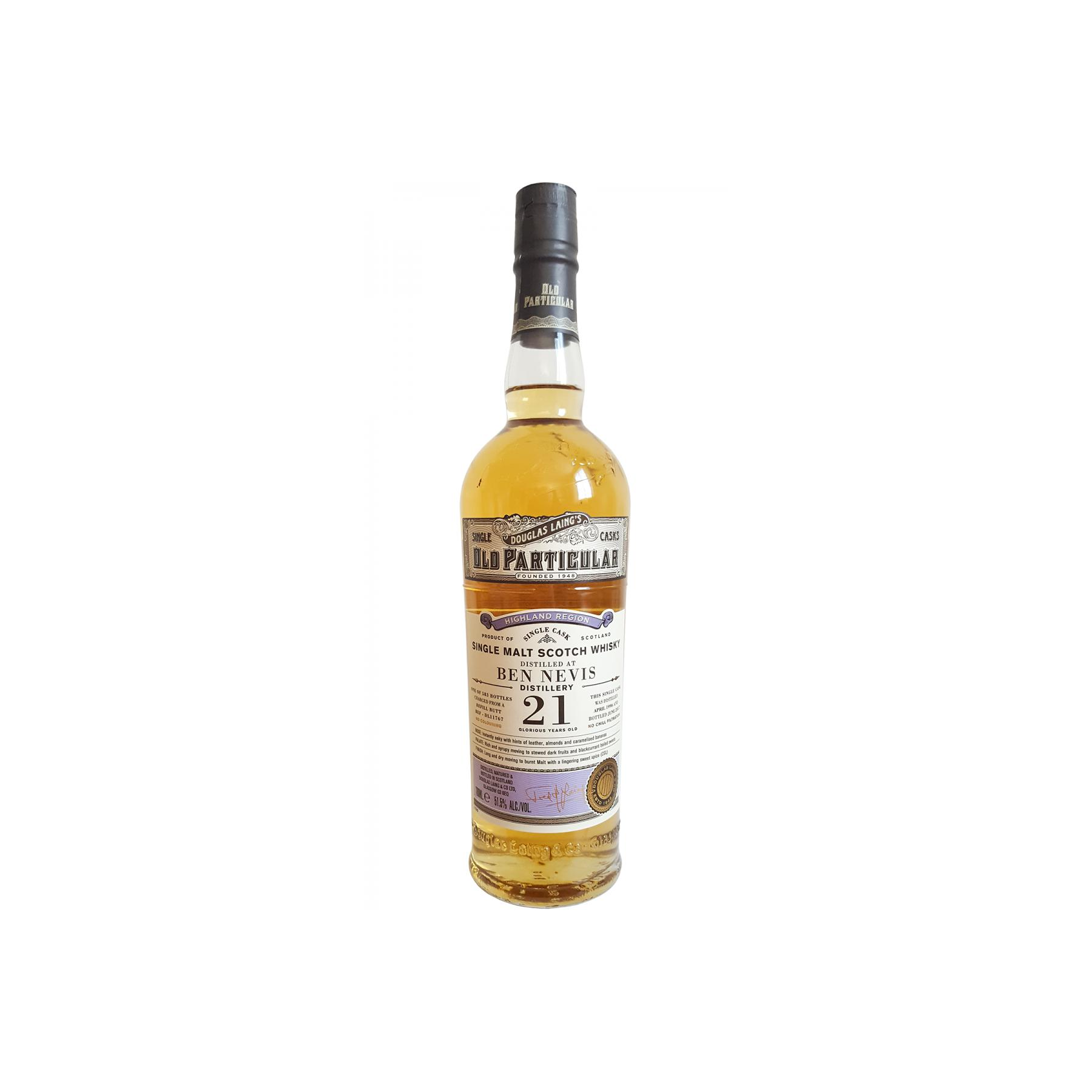 Ben Nevis Old Particular 1996 21 Years Single Malt Whisky